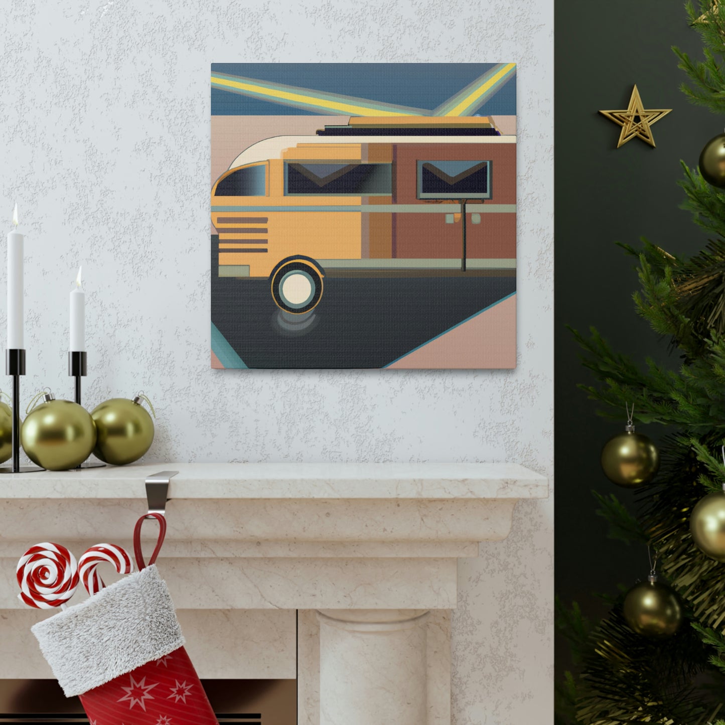 "Camper Van Jubilee" - Canvas