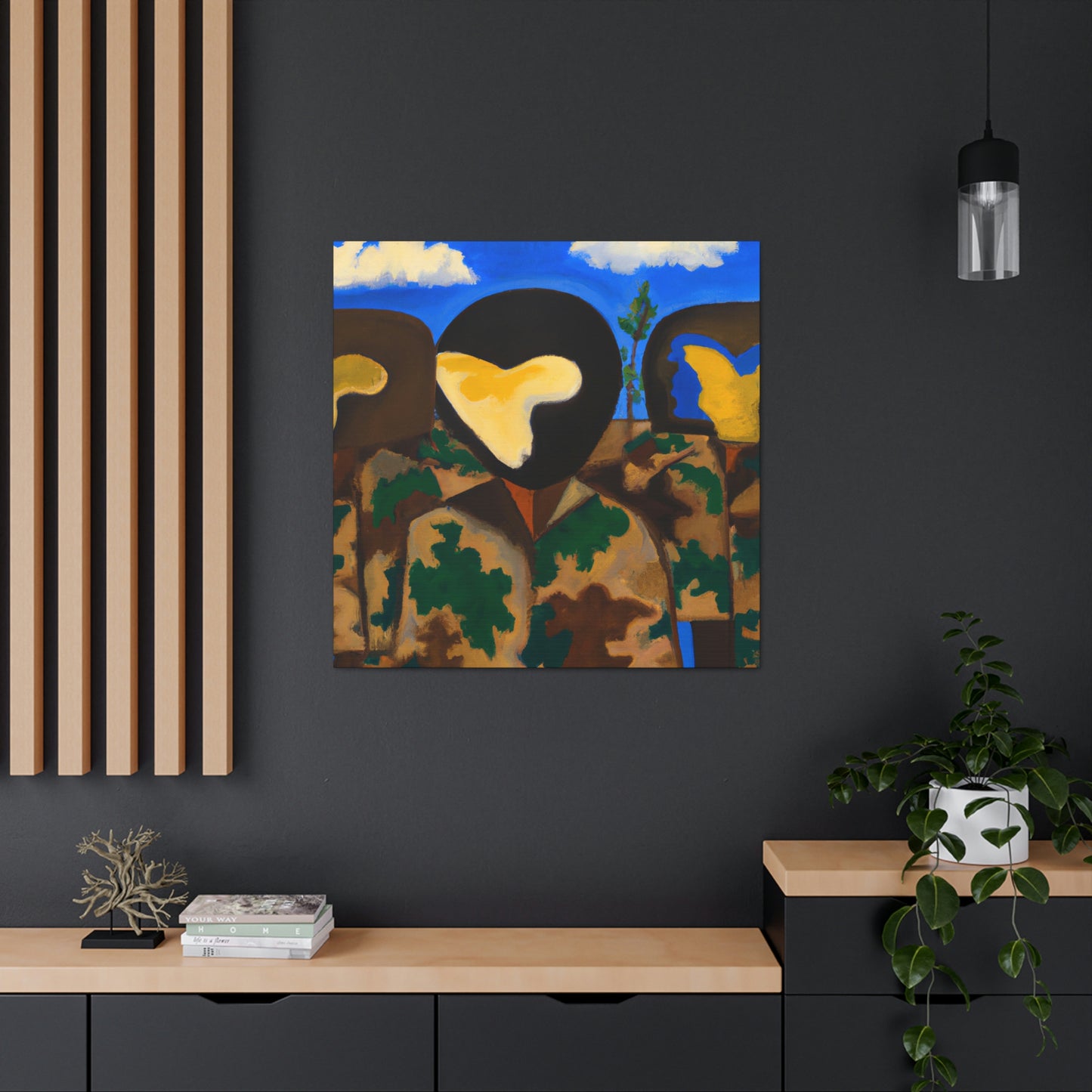 Camouflage in abstract - Canvas