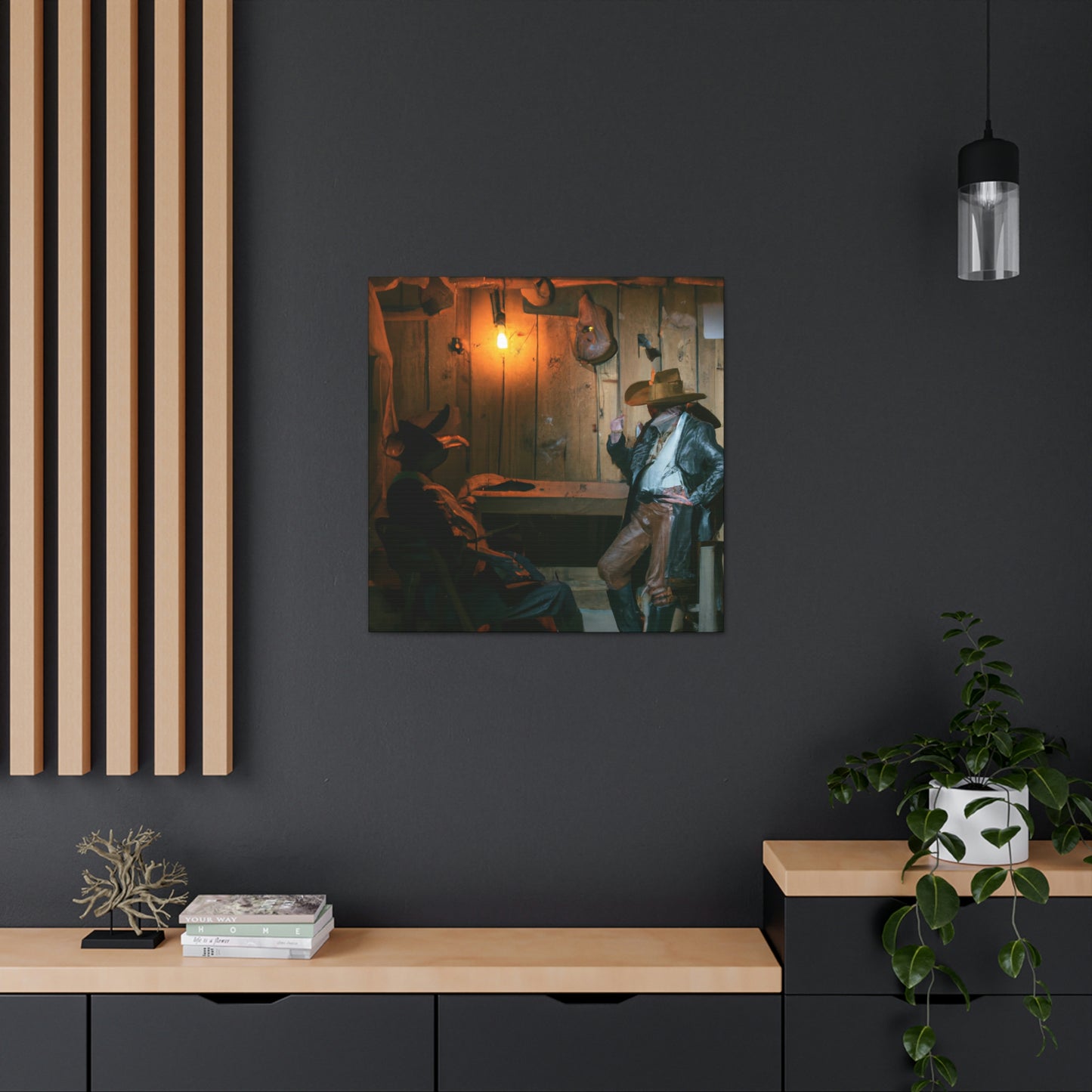 Saloon at Twilight - Canvas