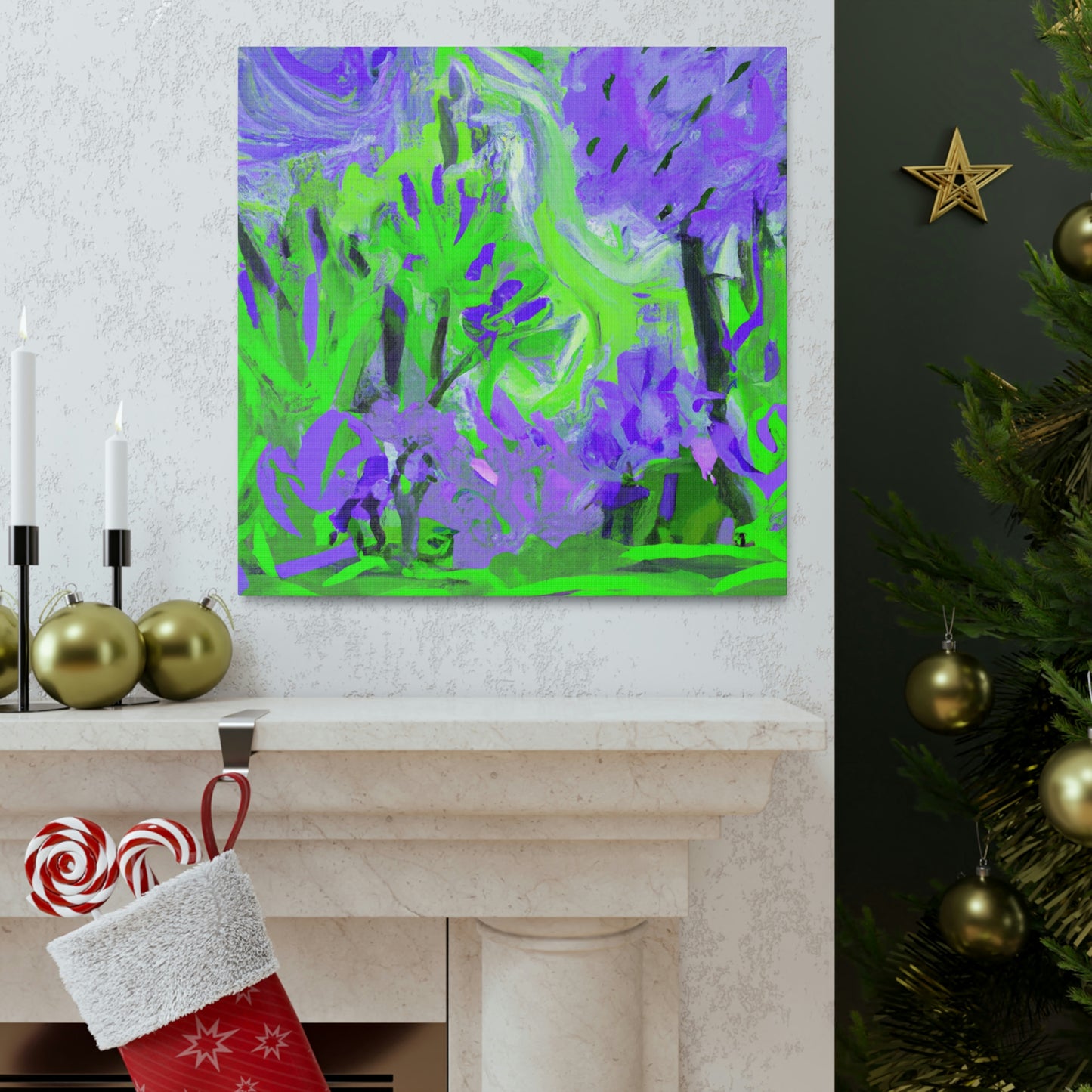 Lilac Expression Abstraction - Canvas