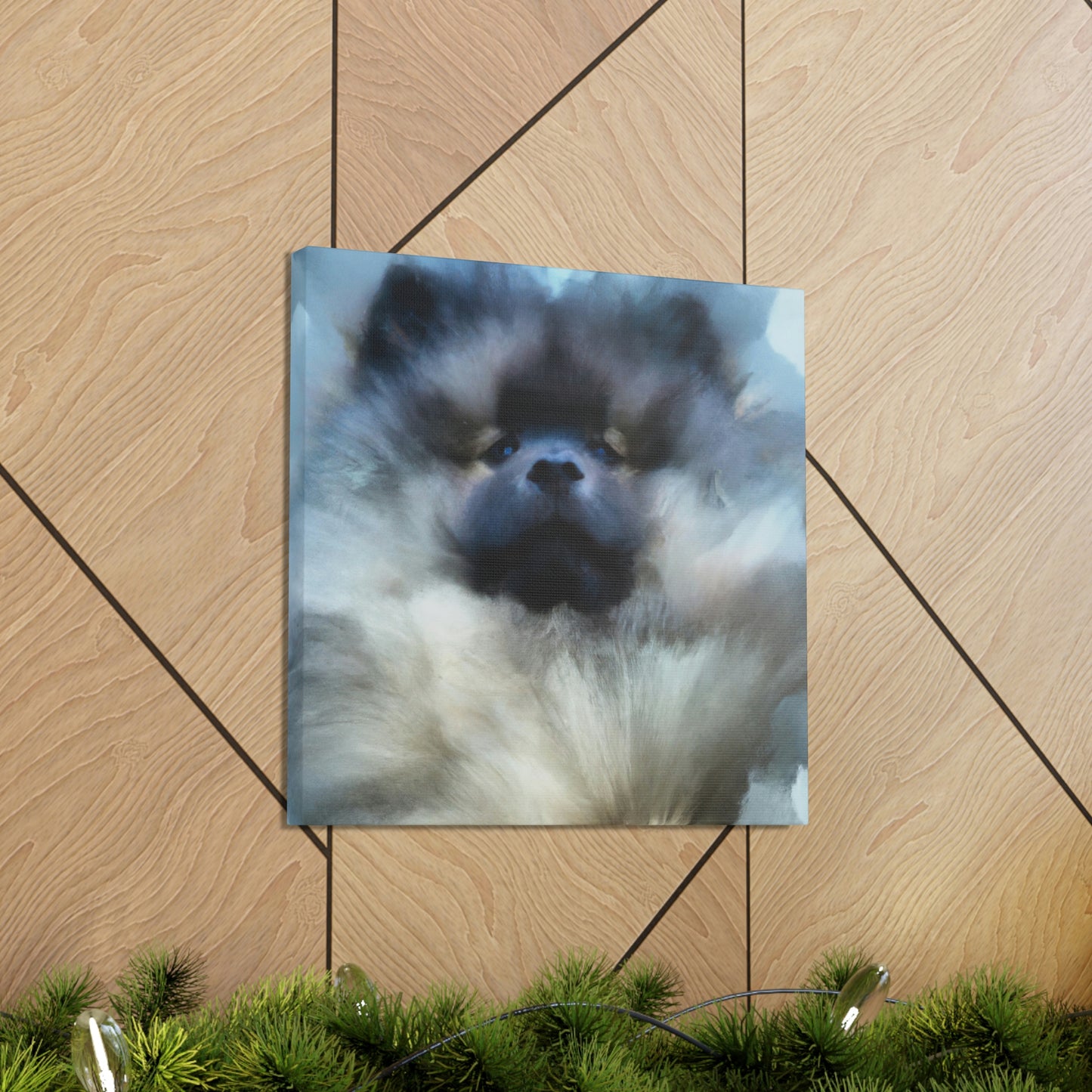 Keeshond in Abstract - Canvas