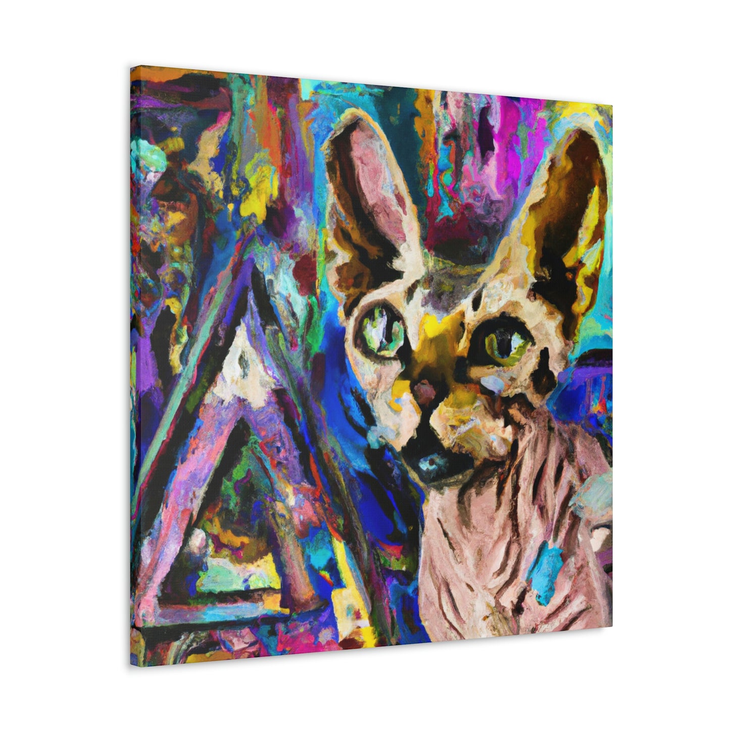 Sphynx in Abstraction - Canvas