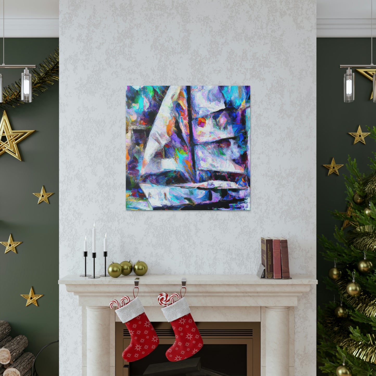 Sailboat in Abstraction - Canvas