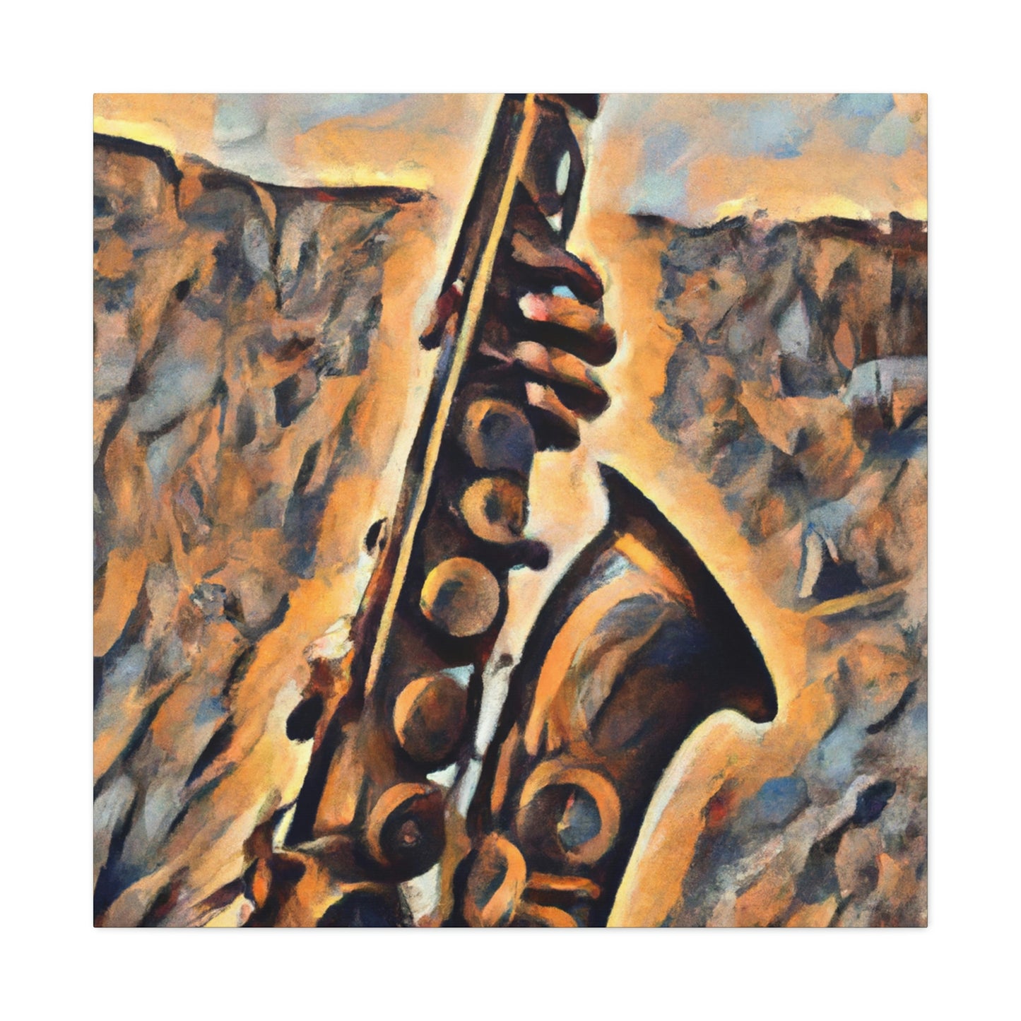 "Saxophone's Sweet Serenade" - Canvas