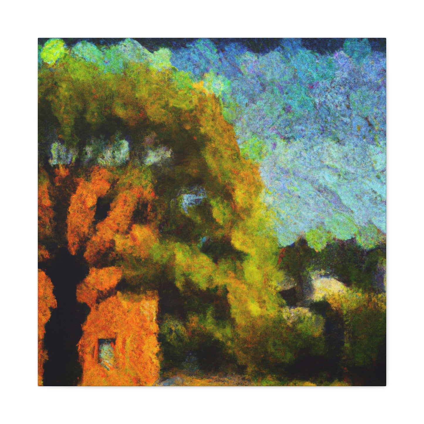 Oak Tree Splendor. - Canvas