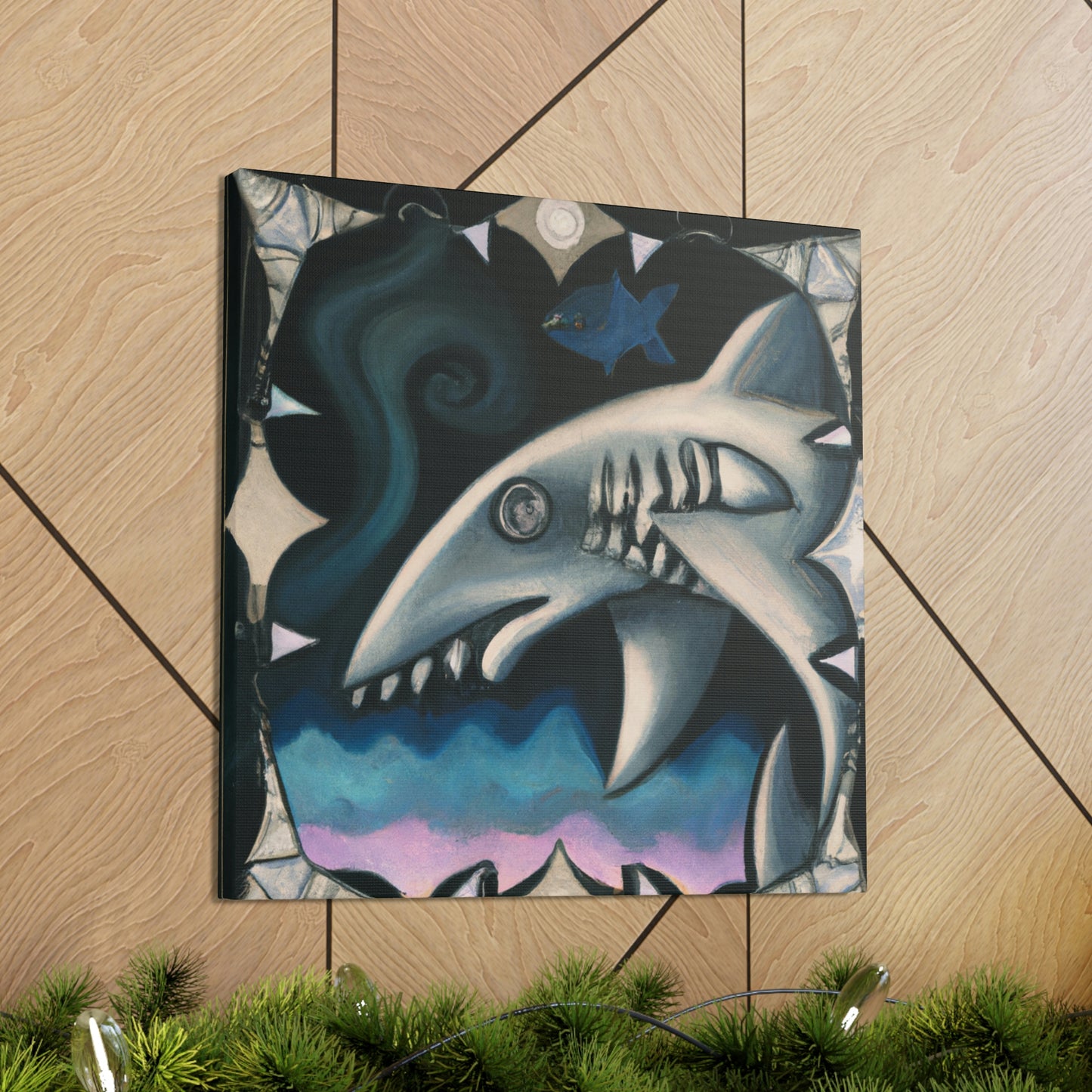 "Shark Fin Flair Art" - Canvas