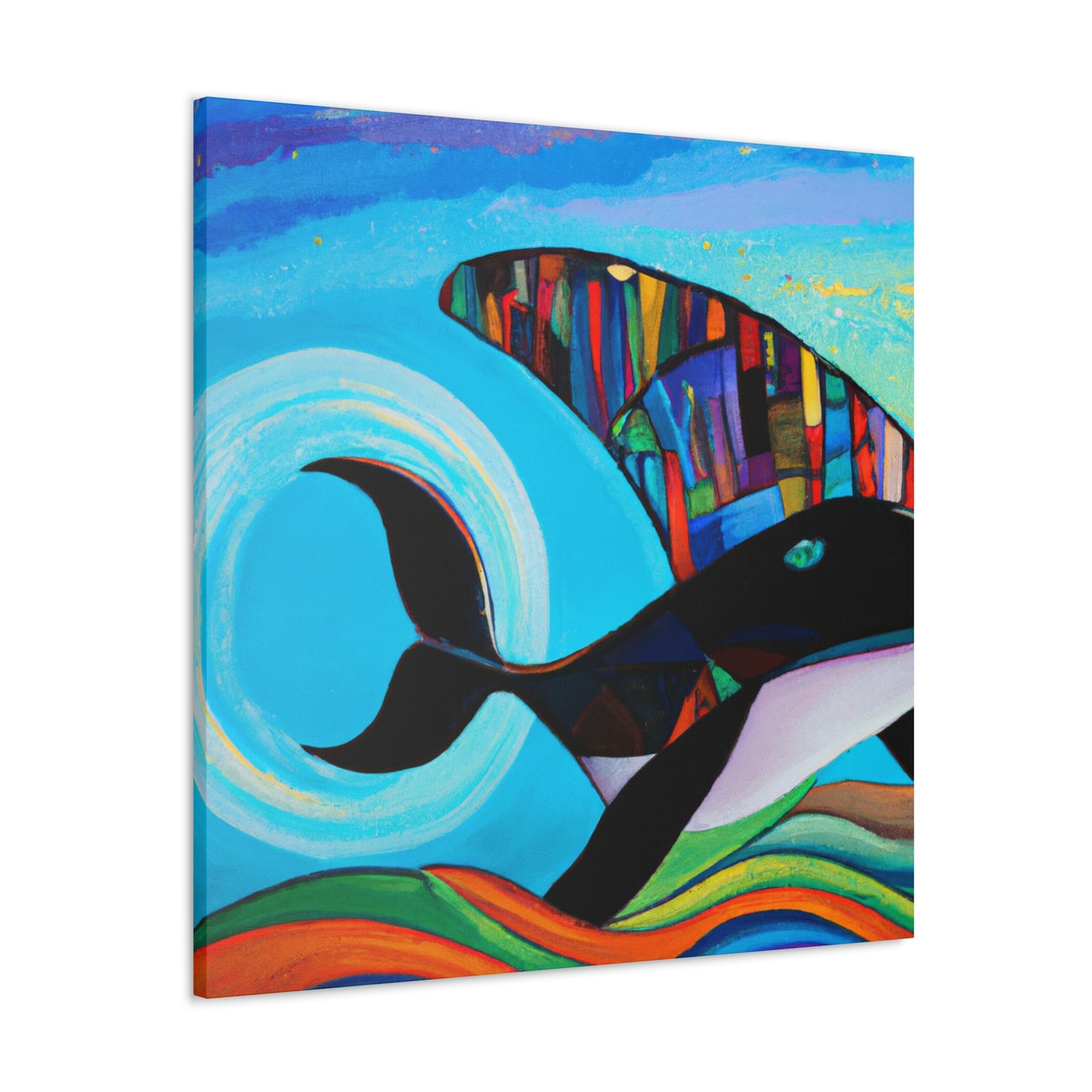 "Whaling in Art Deco" - Canvas