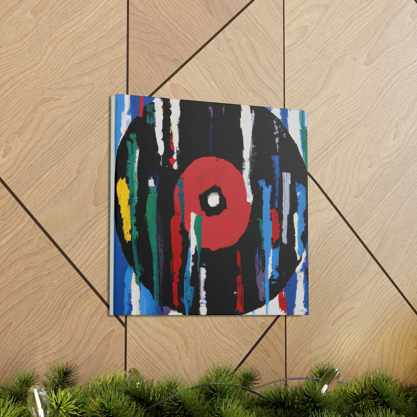 Spinning Vinyl Expressionism - Canvas