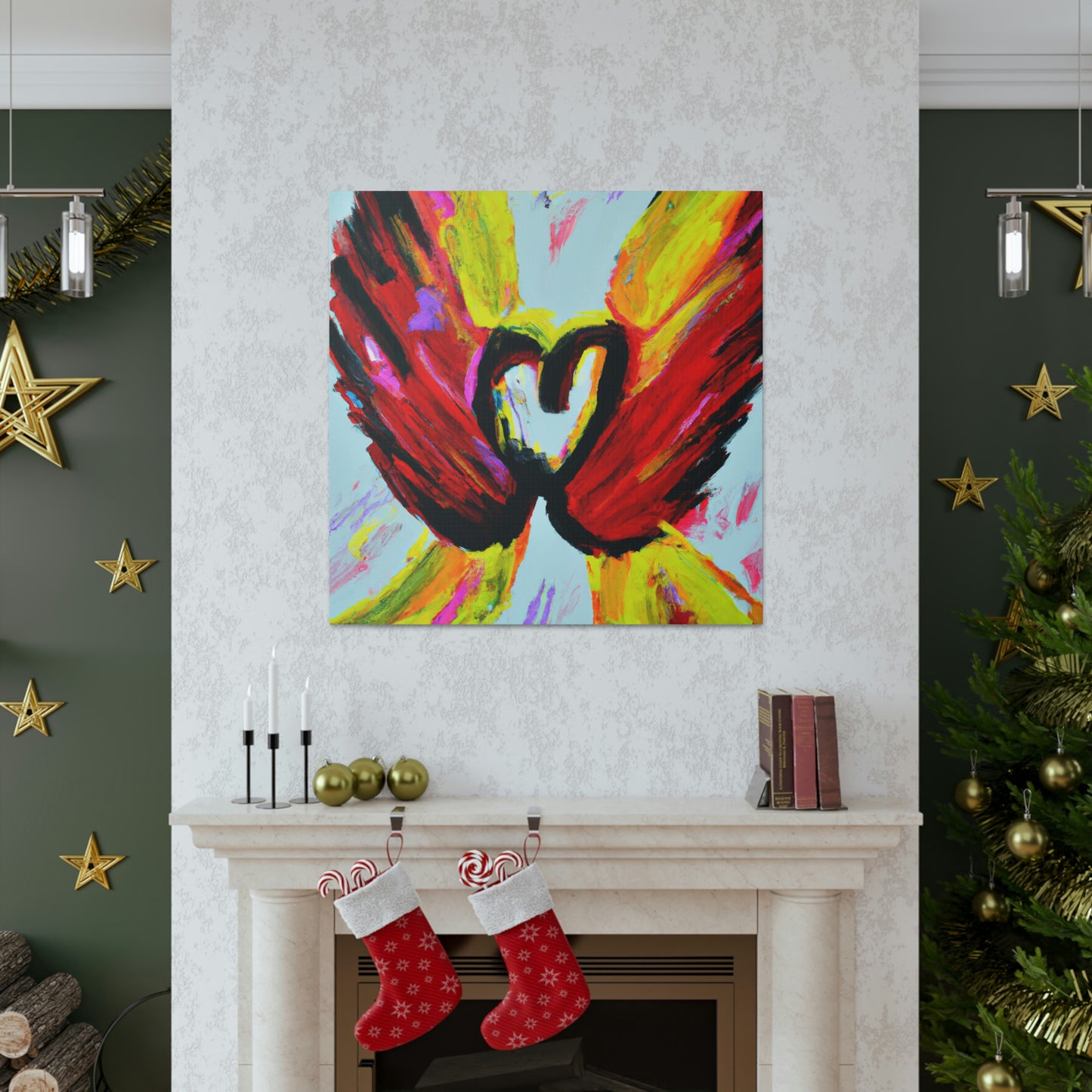 Love's Angelic Wings - Canvas