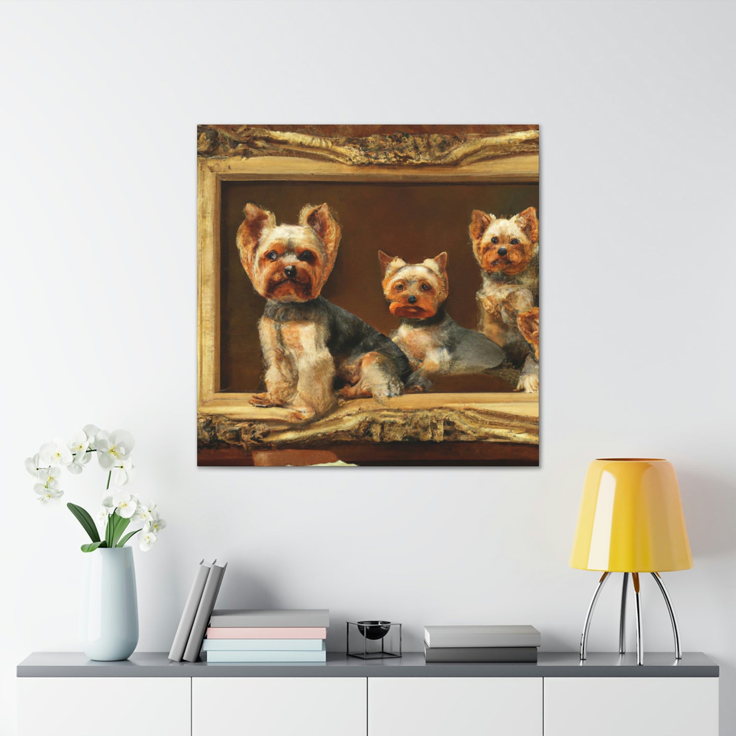 Yorkshire Terrier Symmetry - Canvas