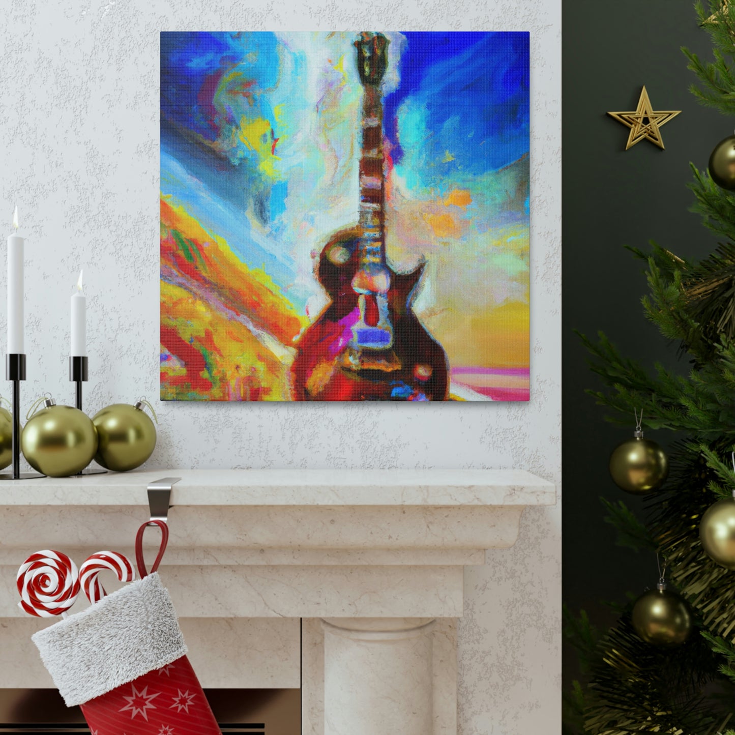 Gibson in Abstract Forms - Canvas