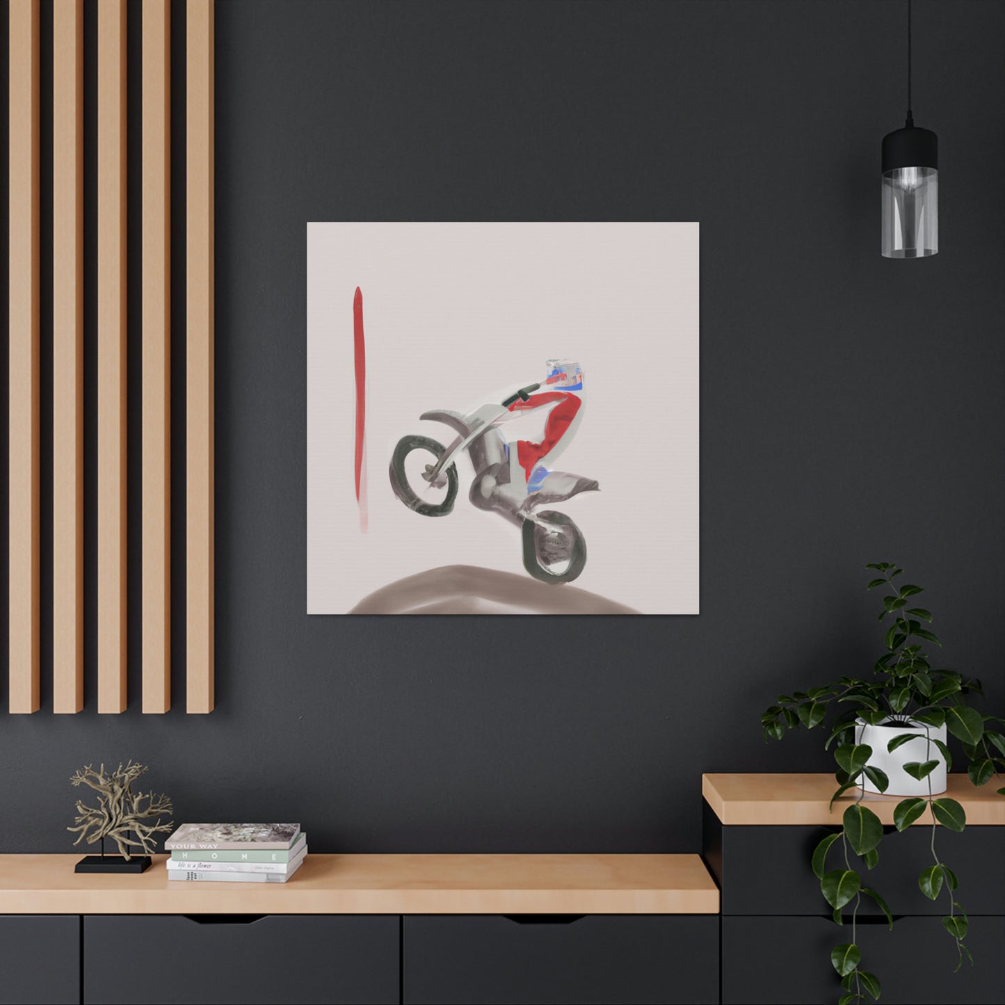 "Motocross and Minimalism" - Canvas