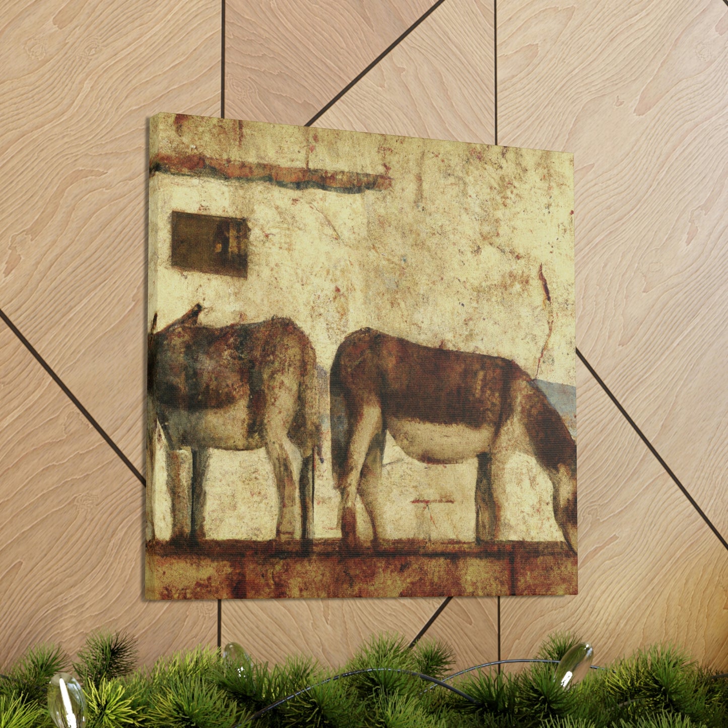 "Donkey in Deco Style" - Canvas