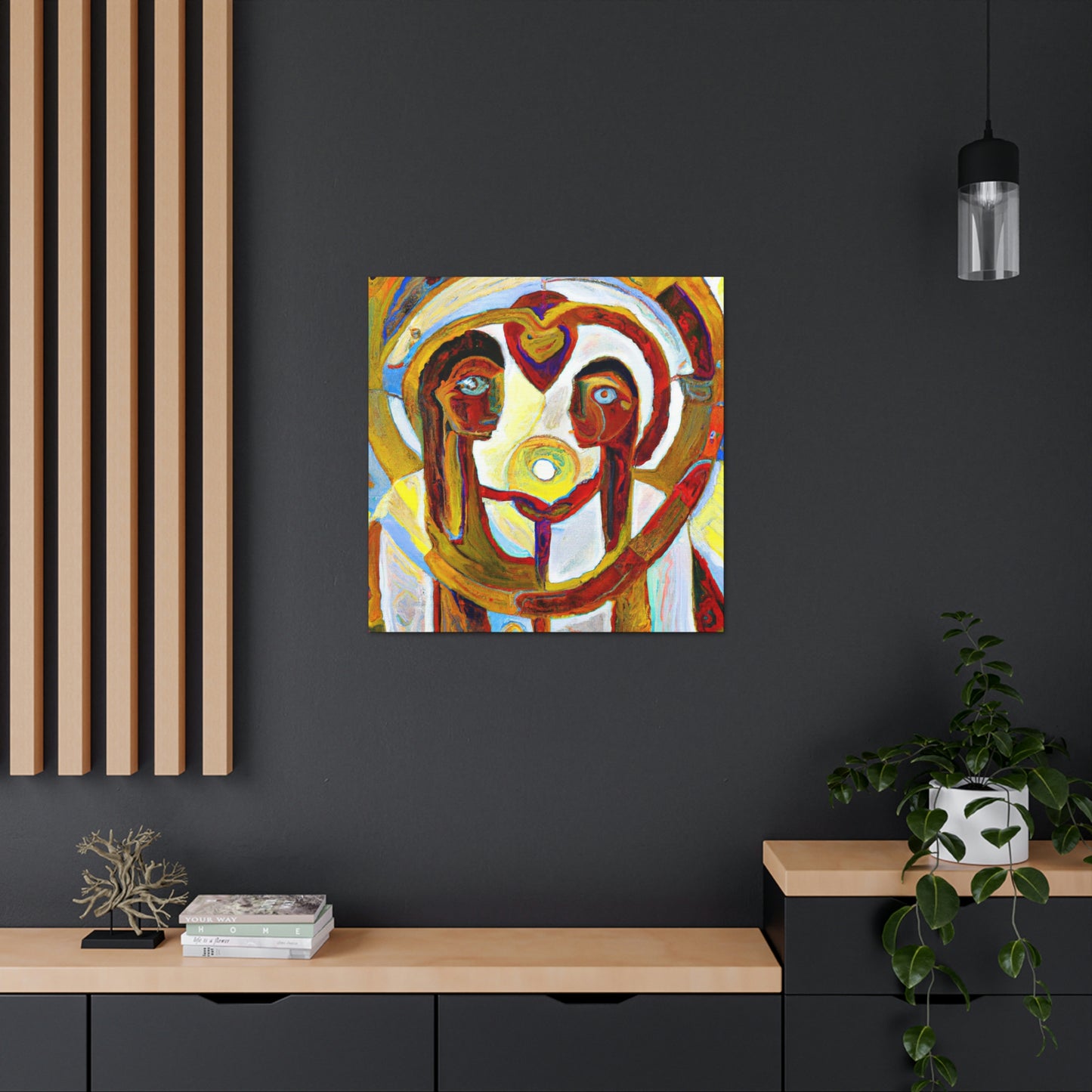 Love's Celestial Halo - Canvas