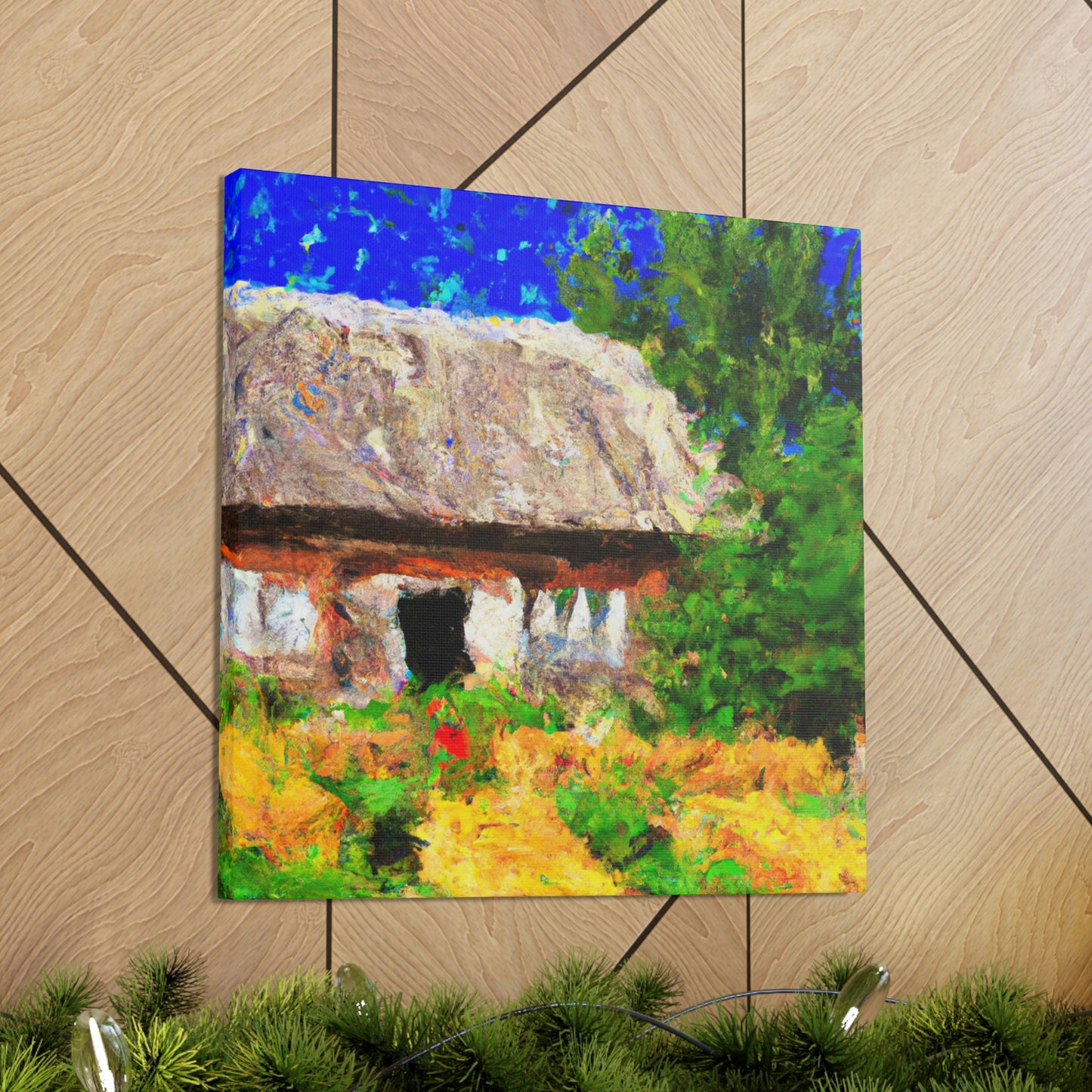 "Farmhouse at Dusk" - Canvas