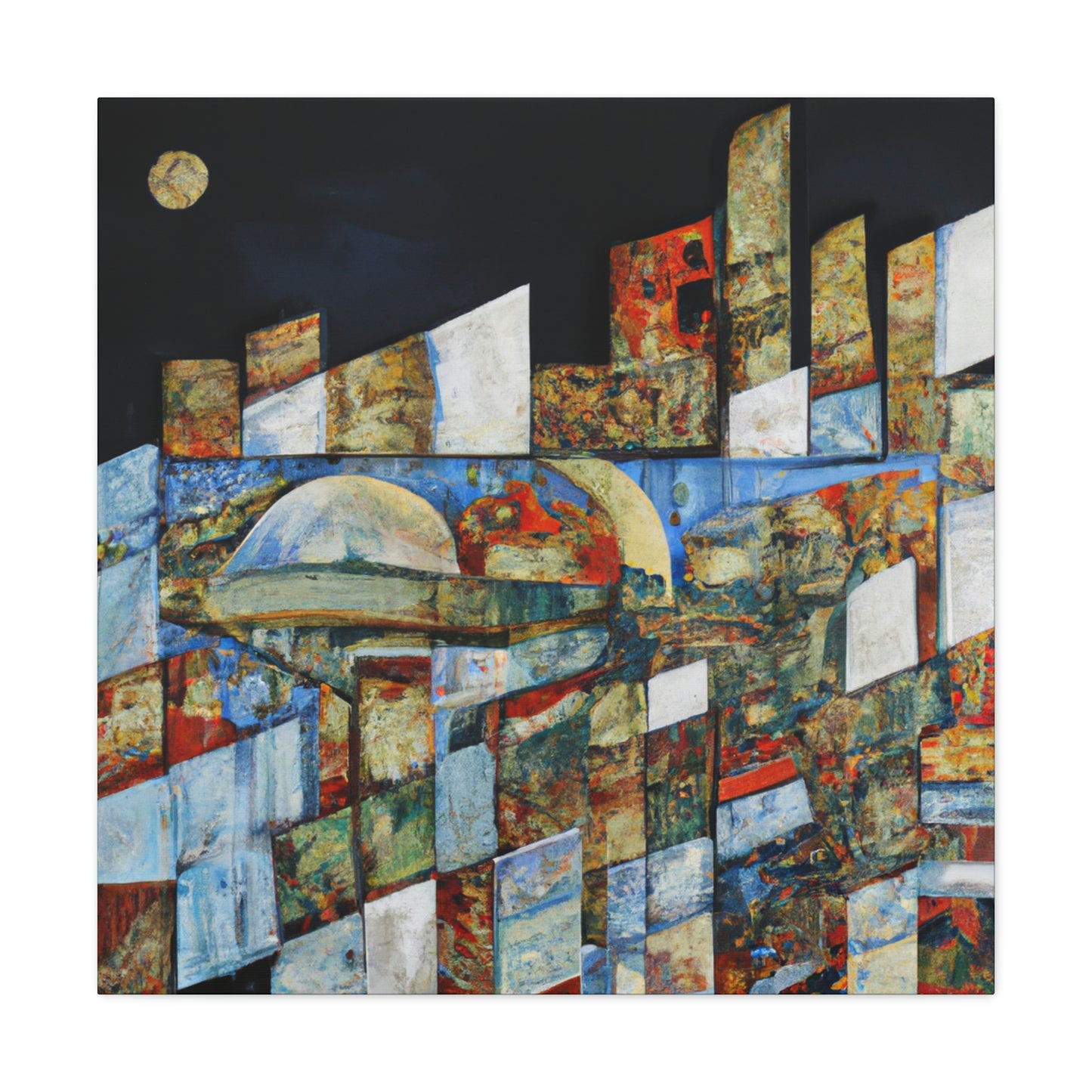 "Urban Reflection mosaic" - Canvas