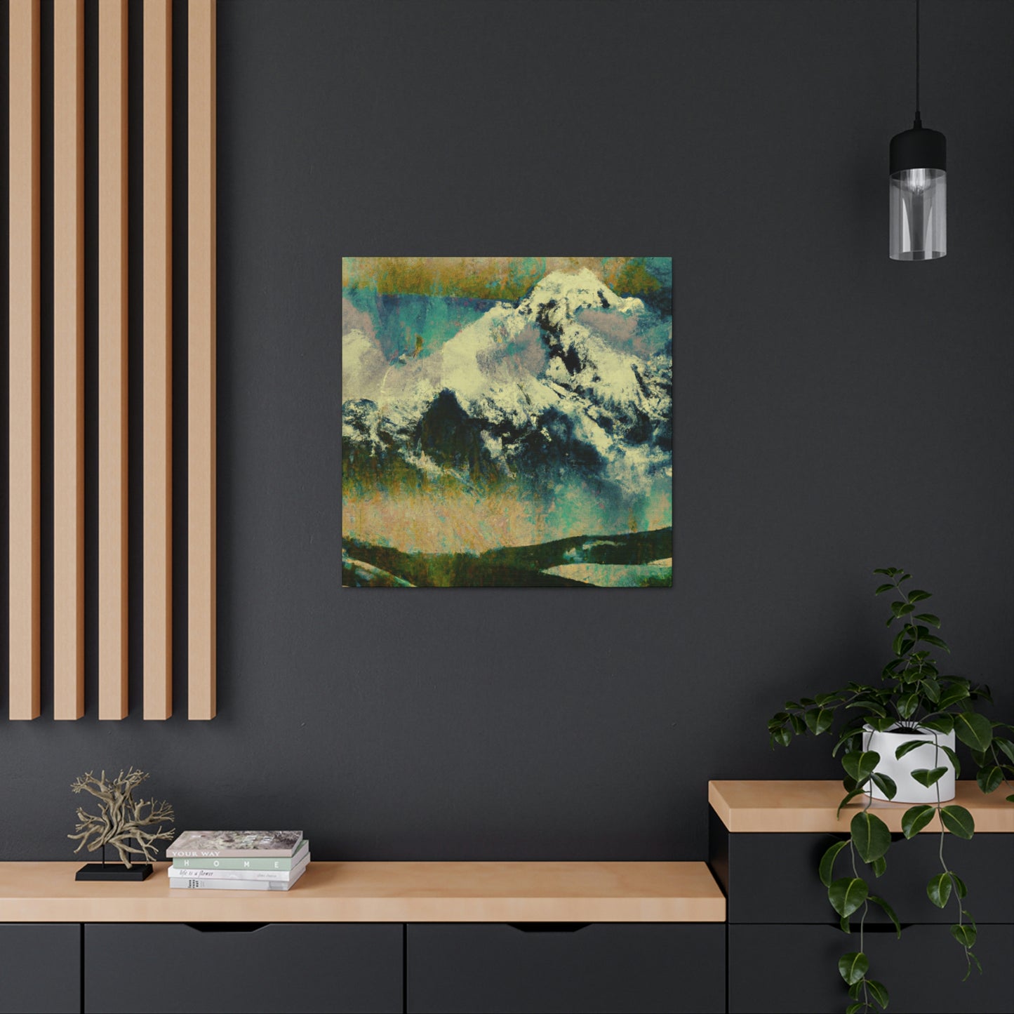 "Mountain Majesty Expressionism" - Canvas