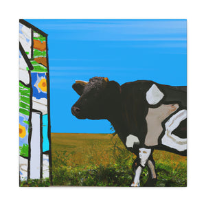 Calf in Pasturesm - Canvas