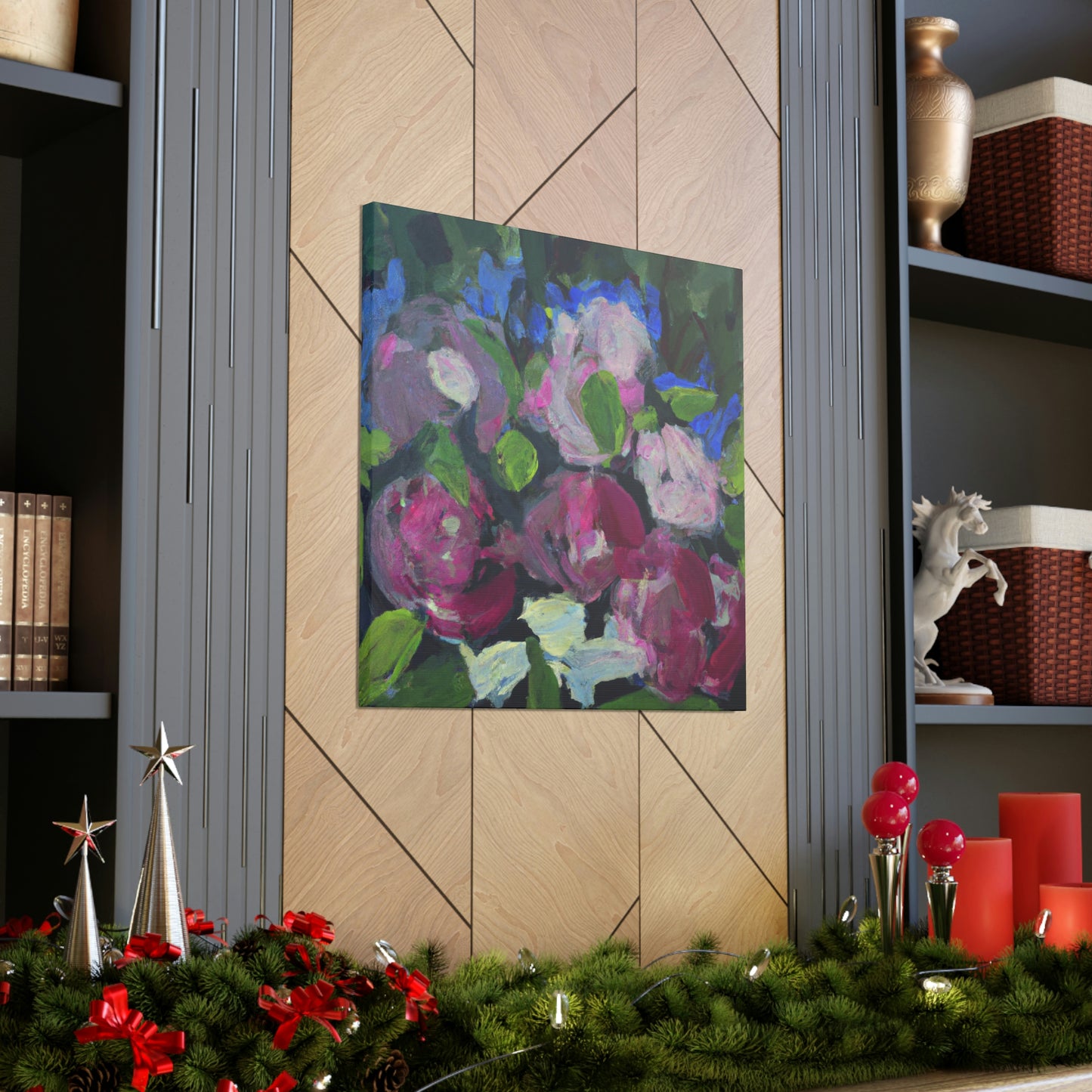 Peony in Bloom. - Canvas