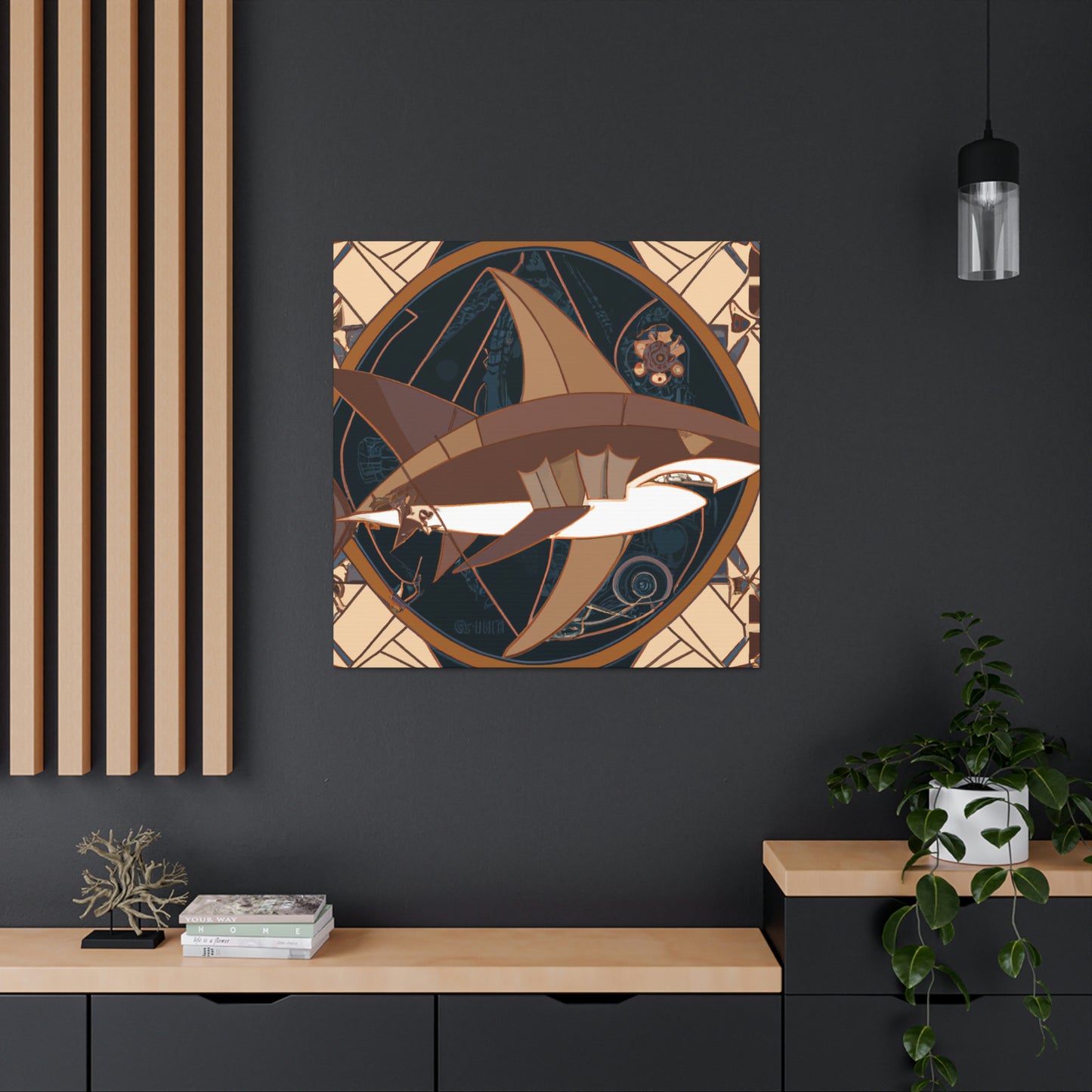 "Shark of the Roaring Twenties" - Canvas