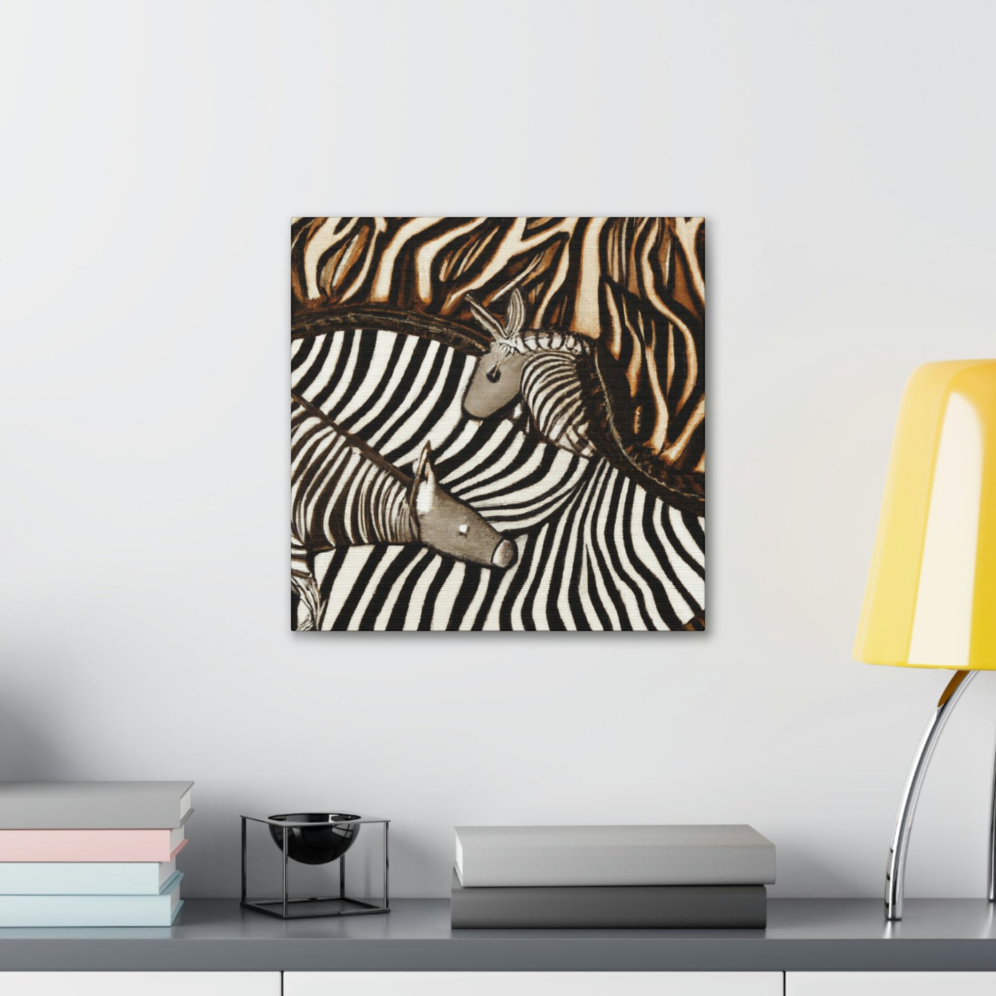 Zebra in Art Deco - Canvas