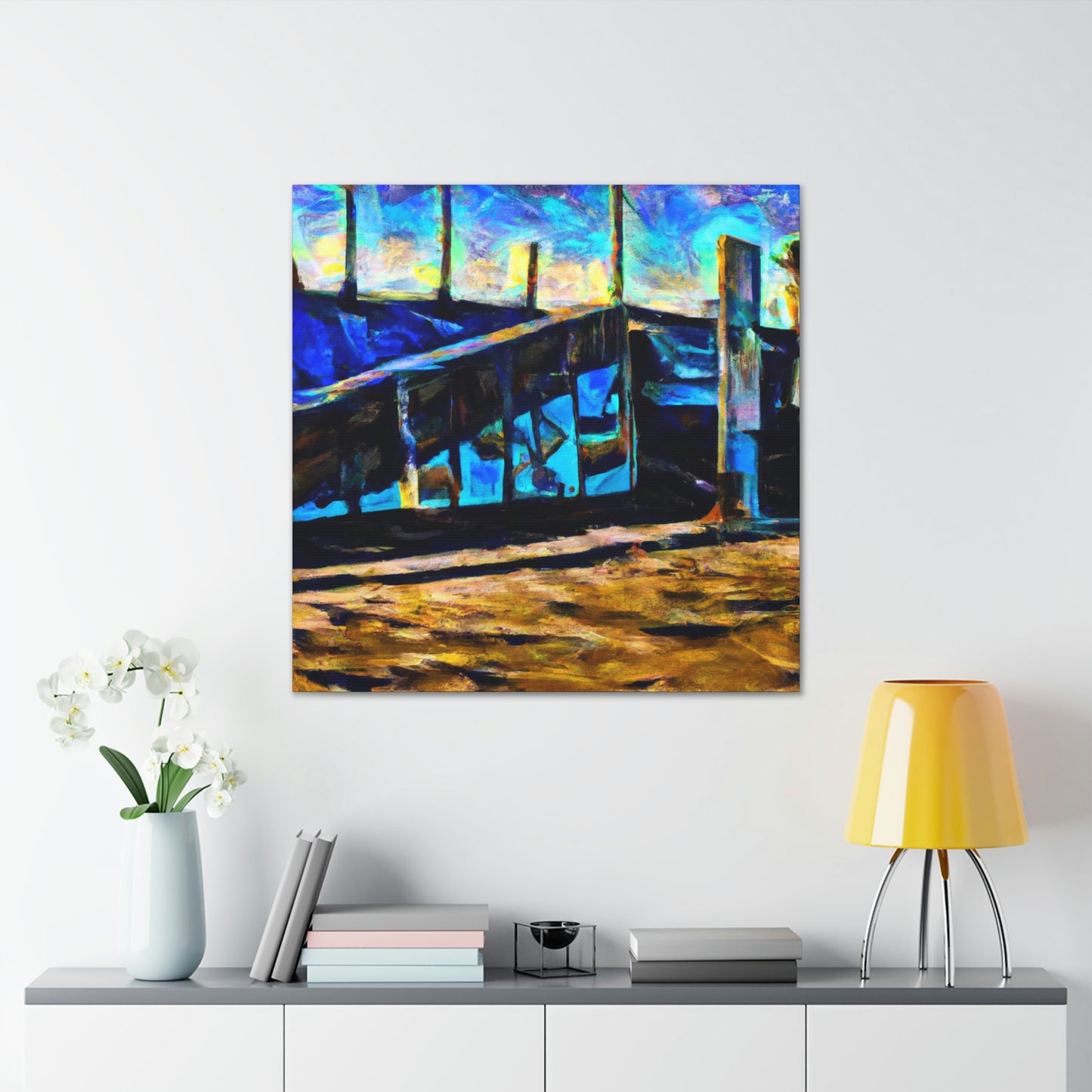 "Seawall at Sunrise" - Canvas