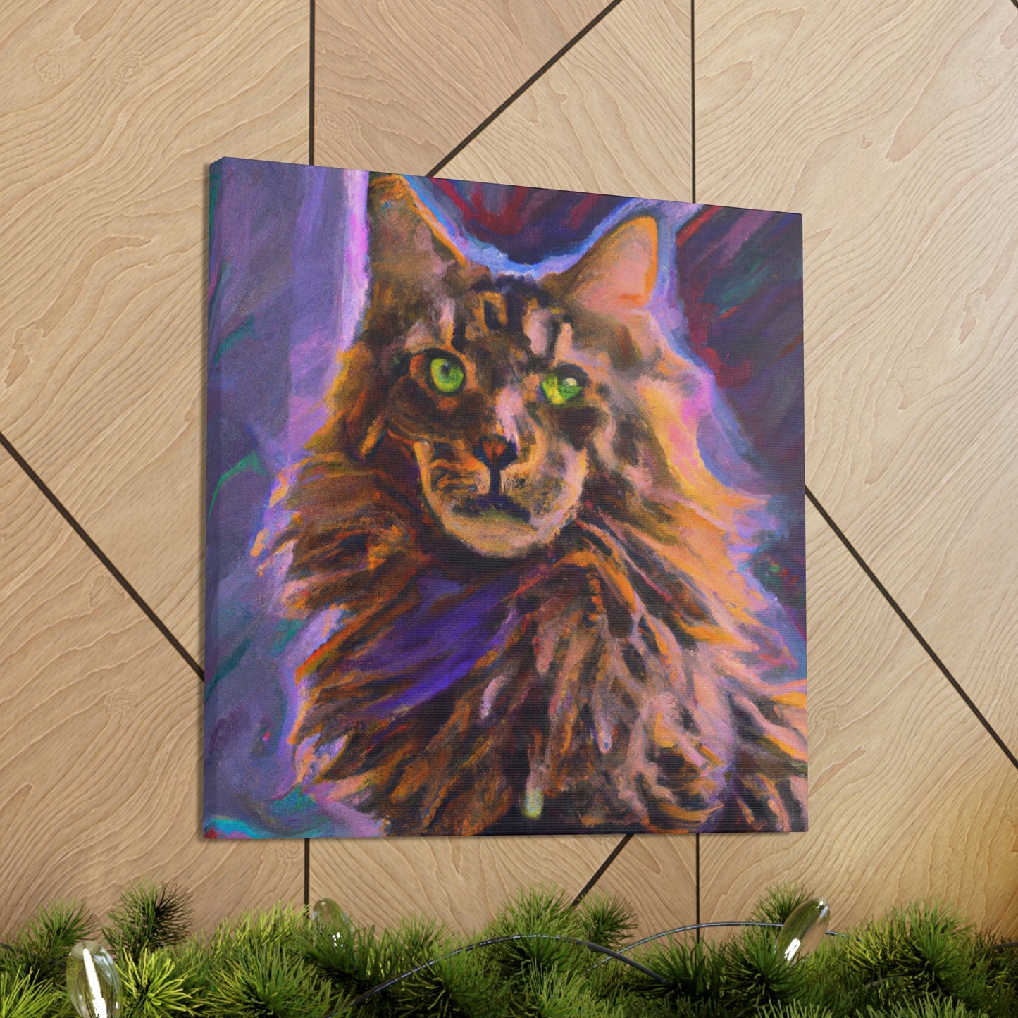 Fur of Maine Coon - Canvas