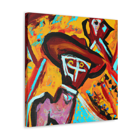 "Cowboy Hat Portrait" - Canvas