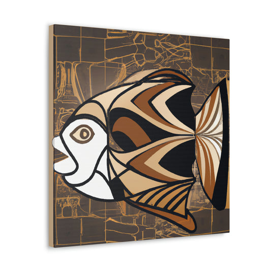 "Fish in Art Deco" - Canvas