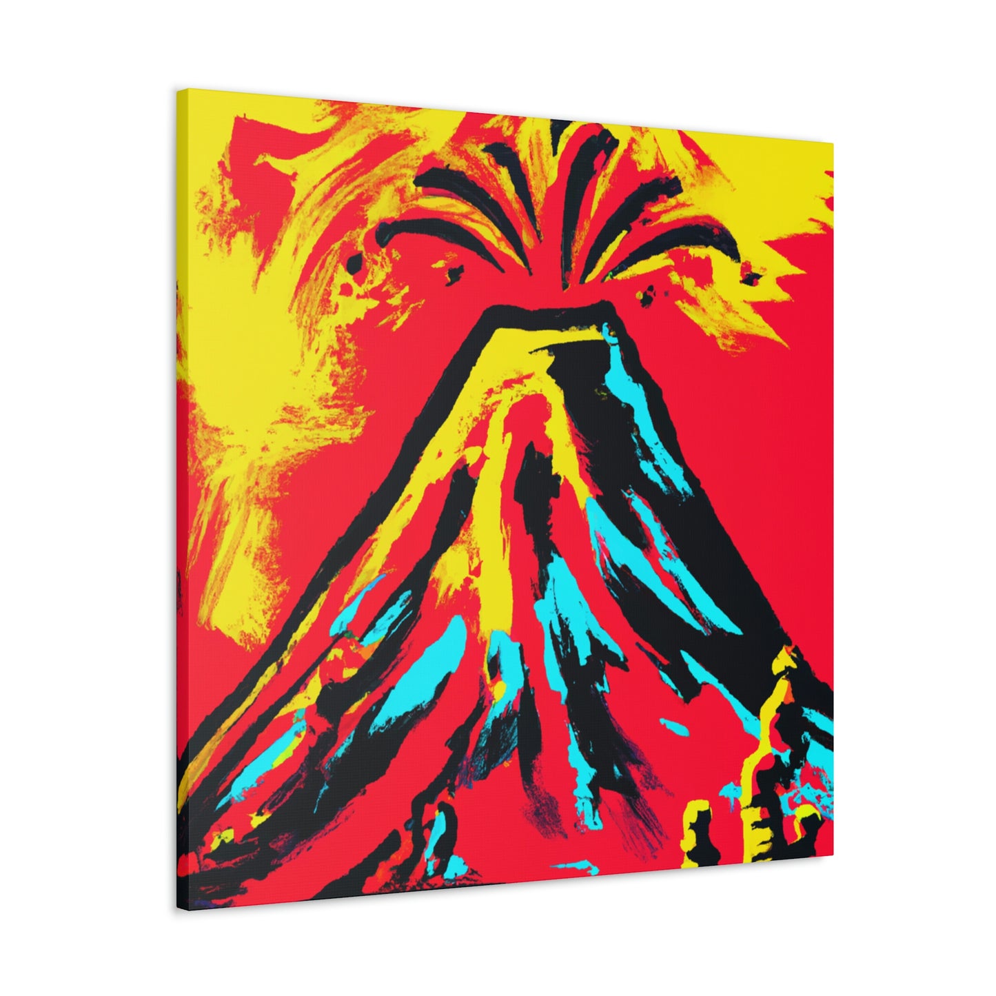 Volcano's Explosive Fury - Canvas