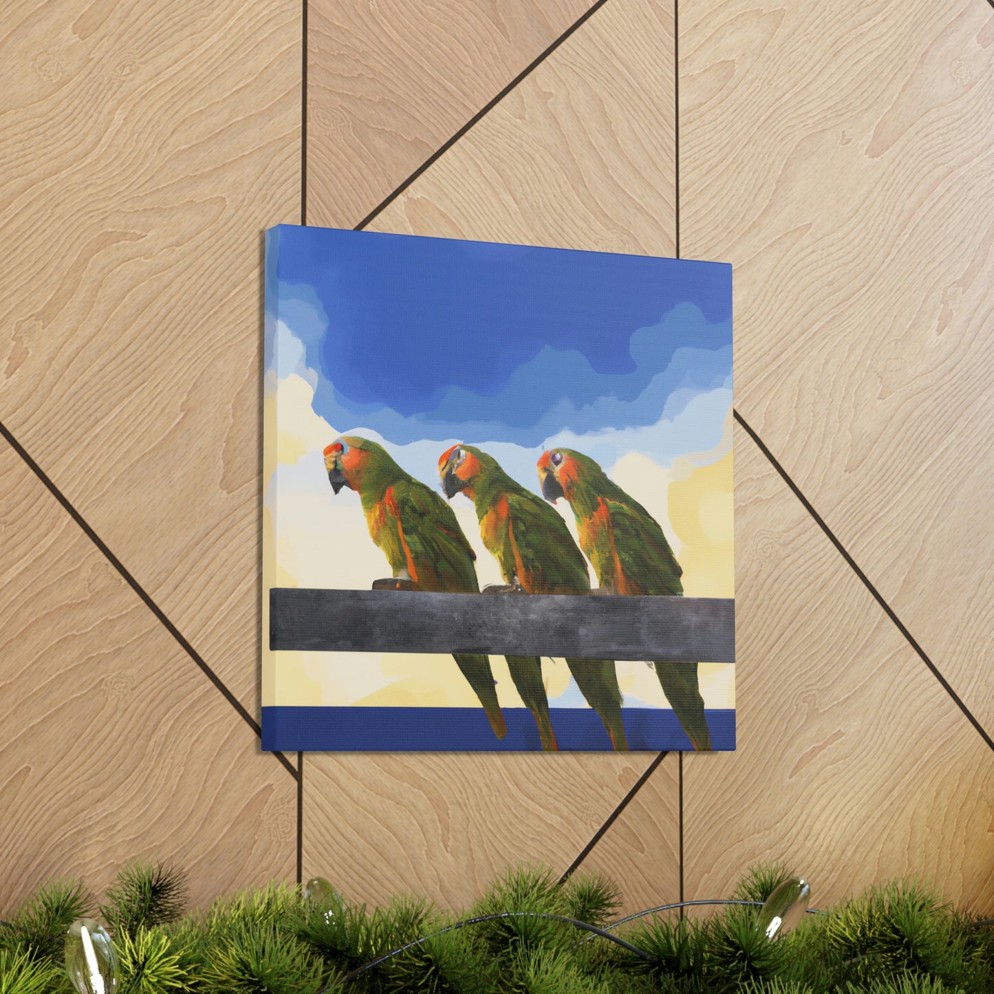 Parrots in Revelations - Canvas