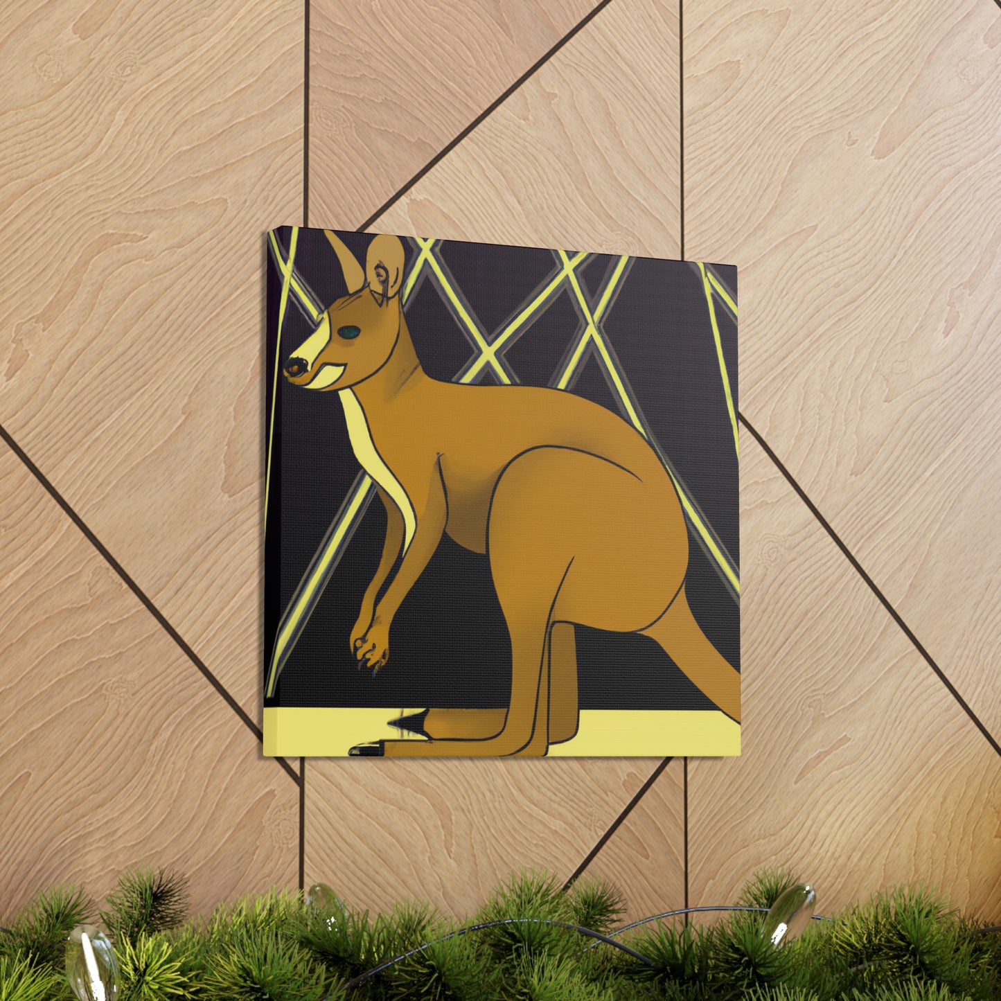 "Gleaming Wallaby Splendor" - Canvas