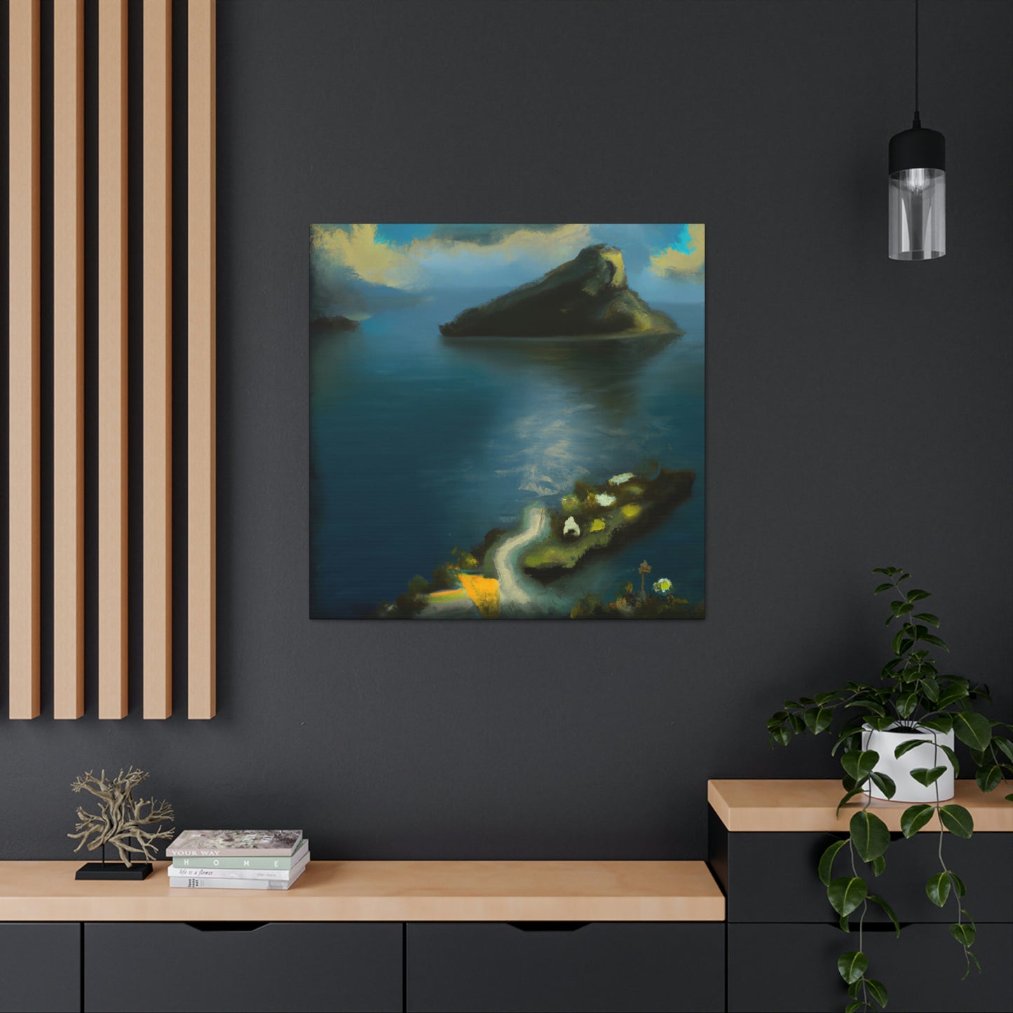 Island in Abstract Space - Canvas