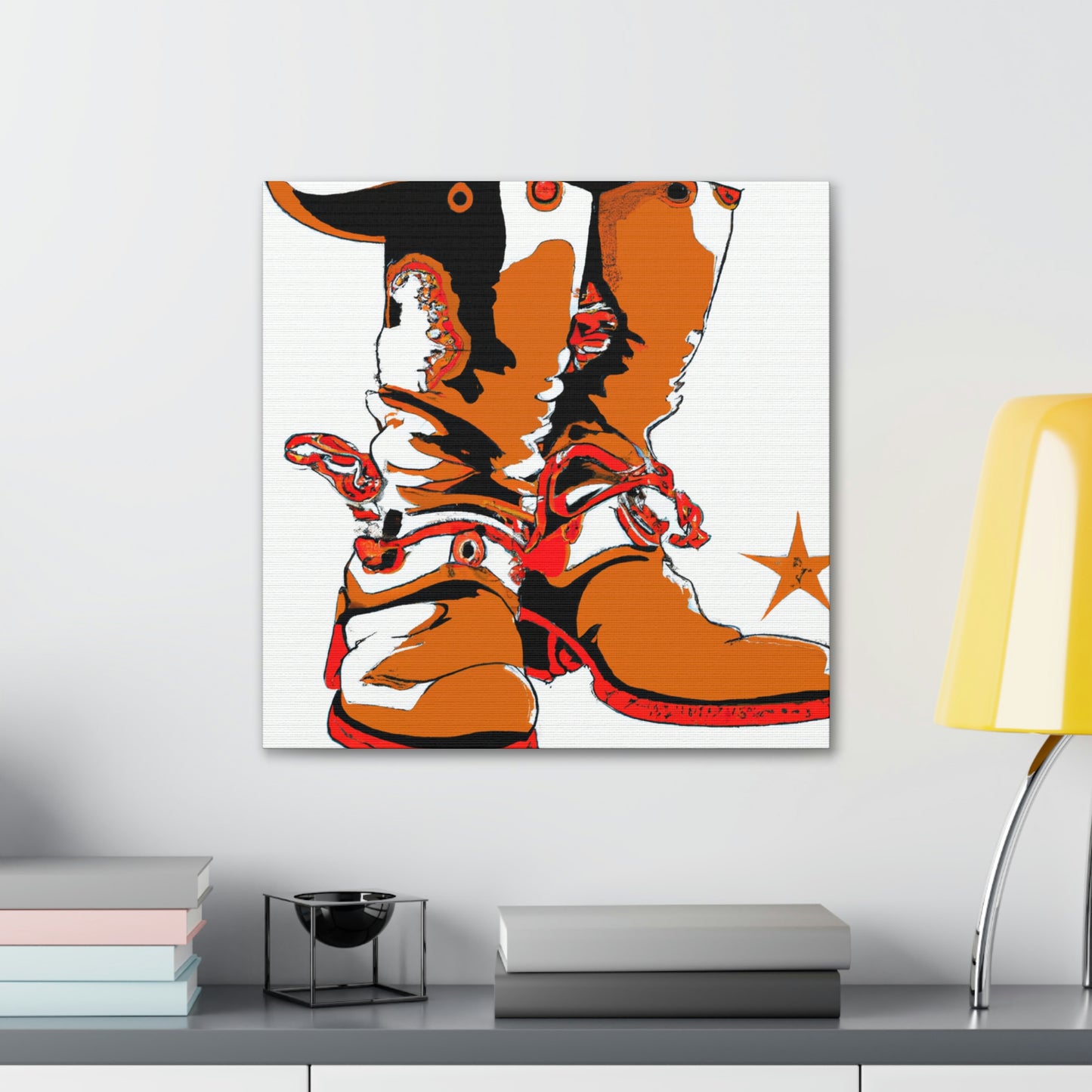 "Boots of Industrial Life" - Canvas