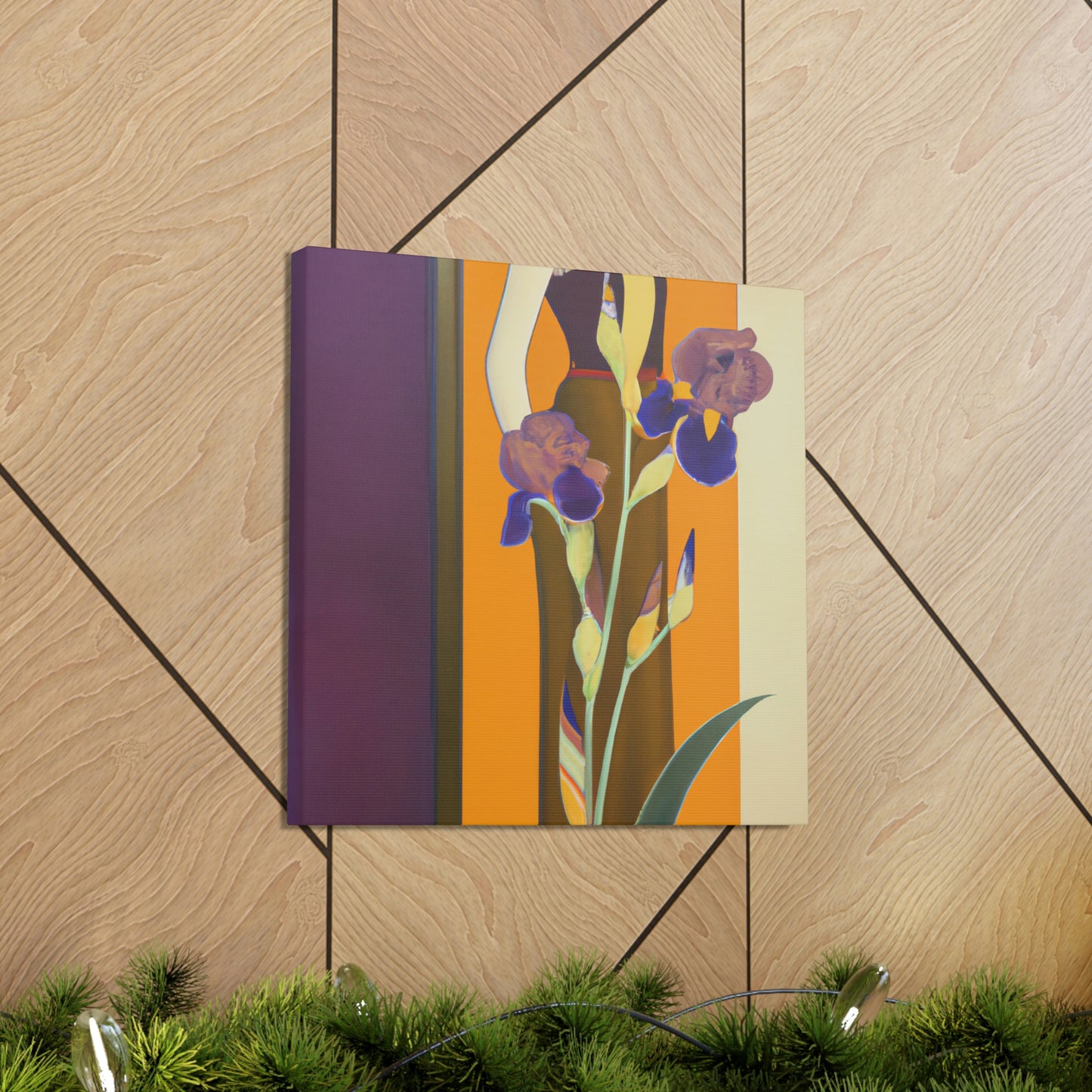 Iris in Splendor Glows - Canvas