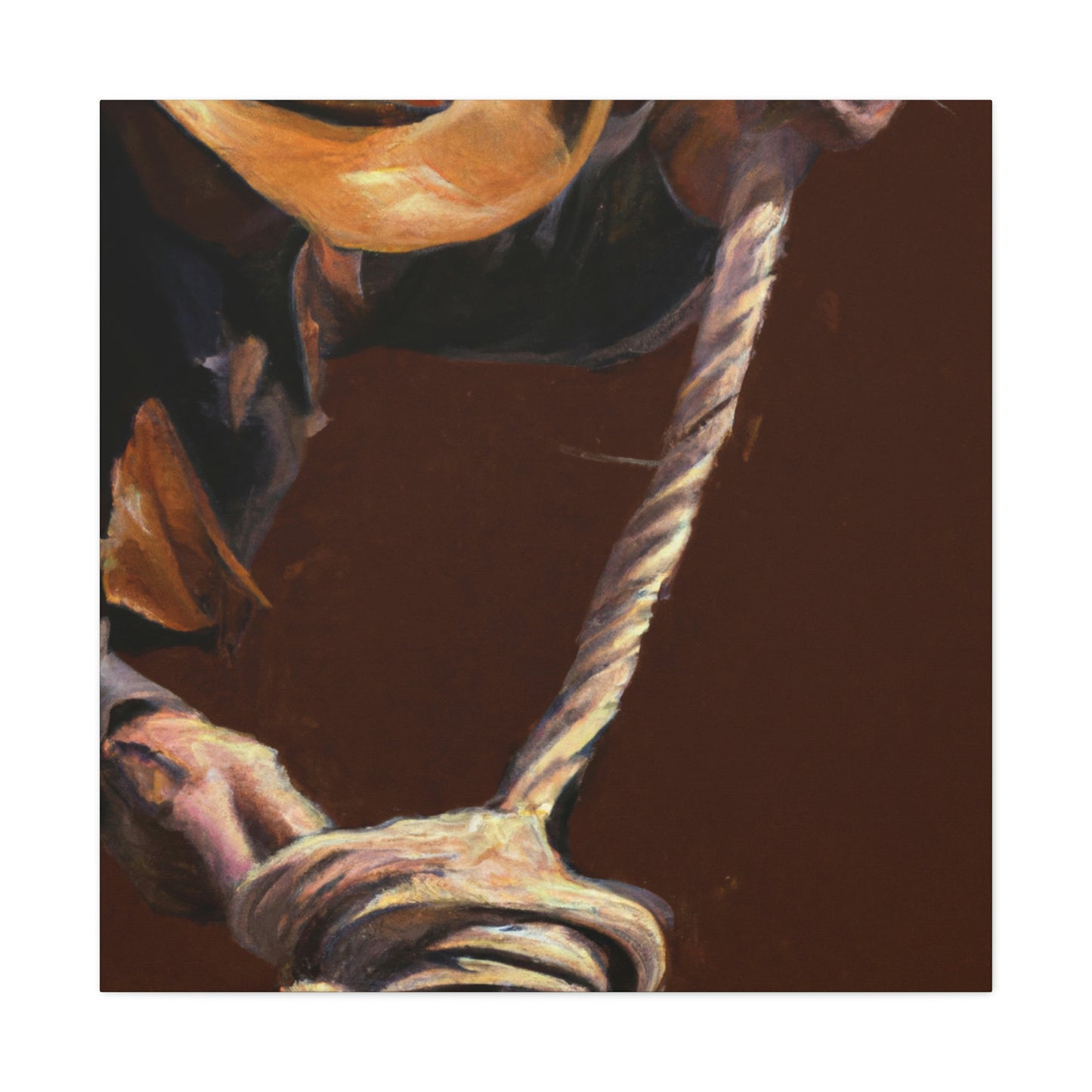 "Rope a Cowboy Dream" - Canvas