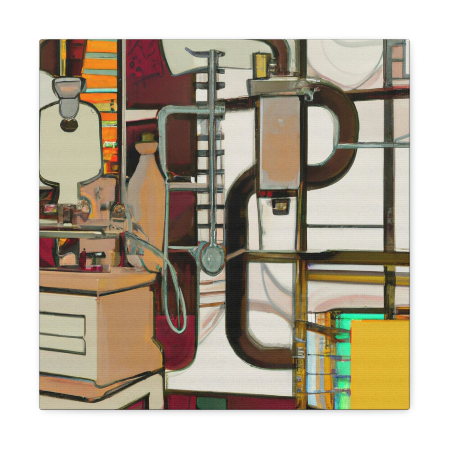 "Lab Equipment Refined Beauty" - Canvas