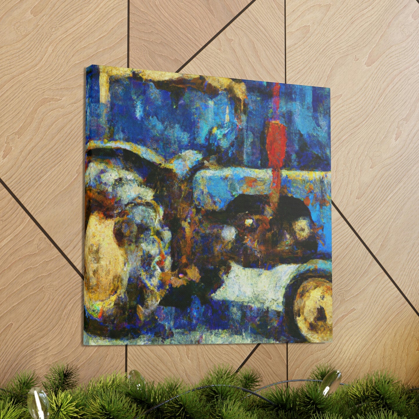 "Tractor Abstraction Expressionism" - Canvas