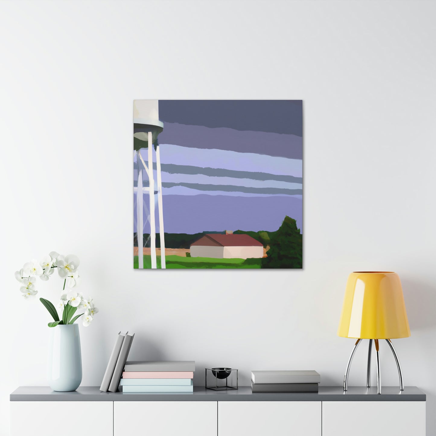 "Water Tower Elegance Abounds" - Canvas