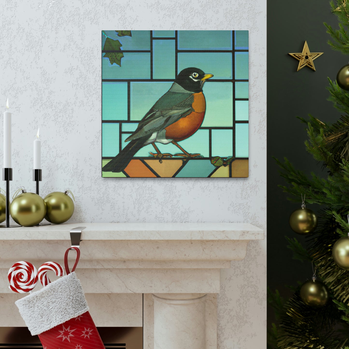 "A Robins Art Deco" - Canvas