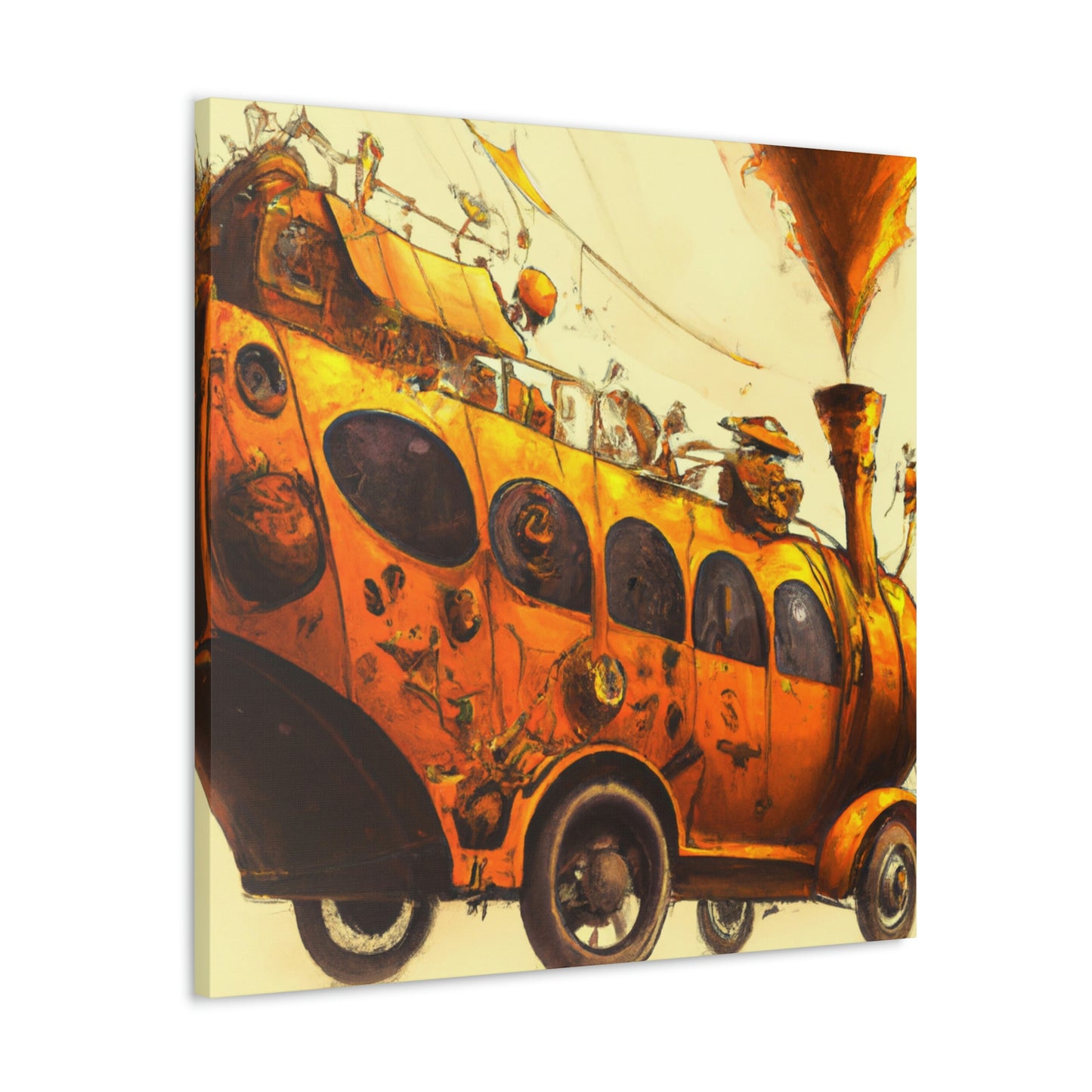 "Steam Bus Grandeur" - Canvas