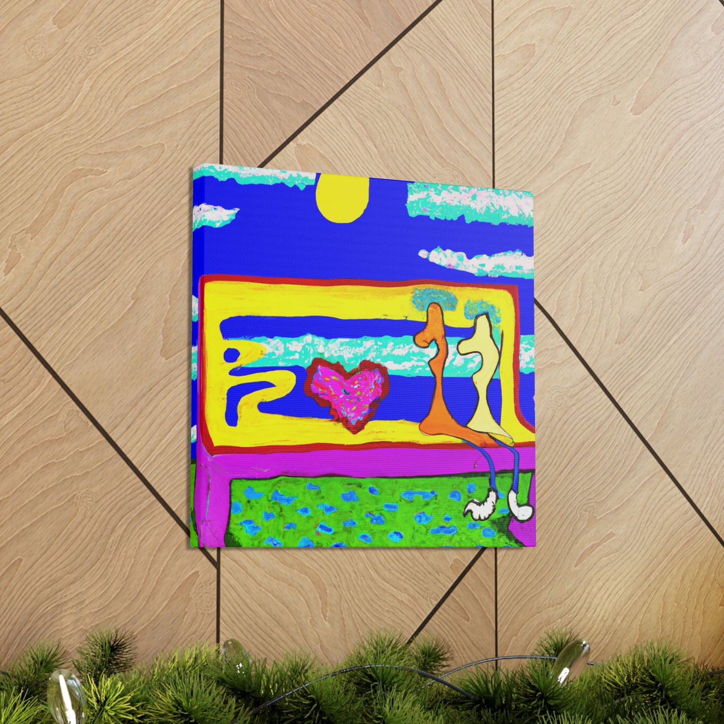 Love's Lonely Bench - Canvas