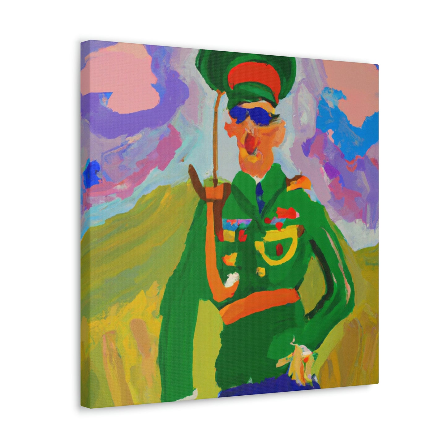 "Artilleryman in Fauvism" - Canvas