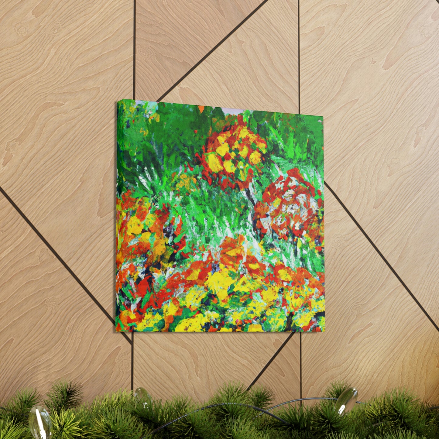 Marigold Fields Ablaze - Canvas