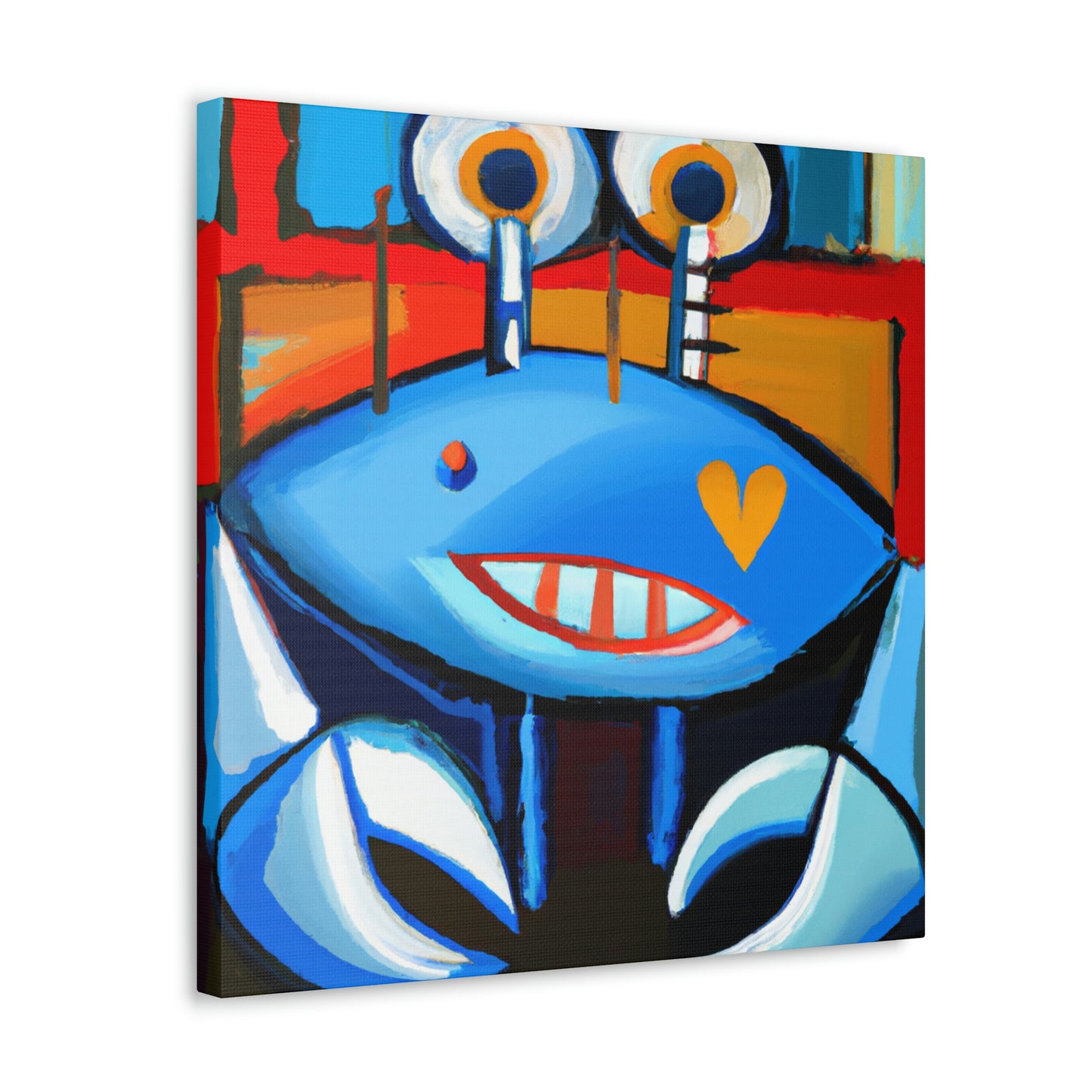 Crab in Abstract Art - Canvas