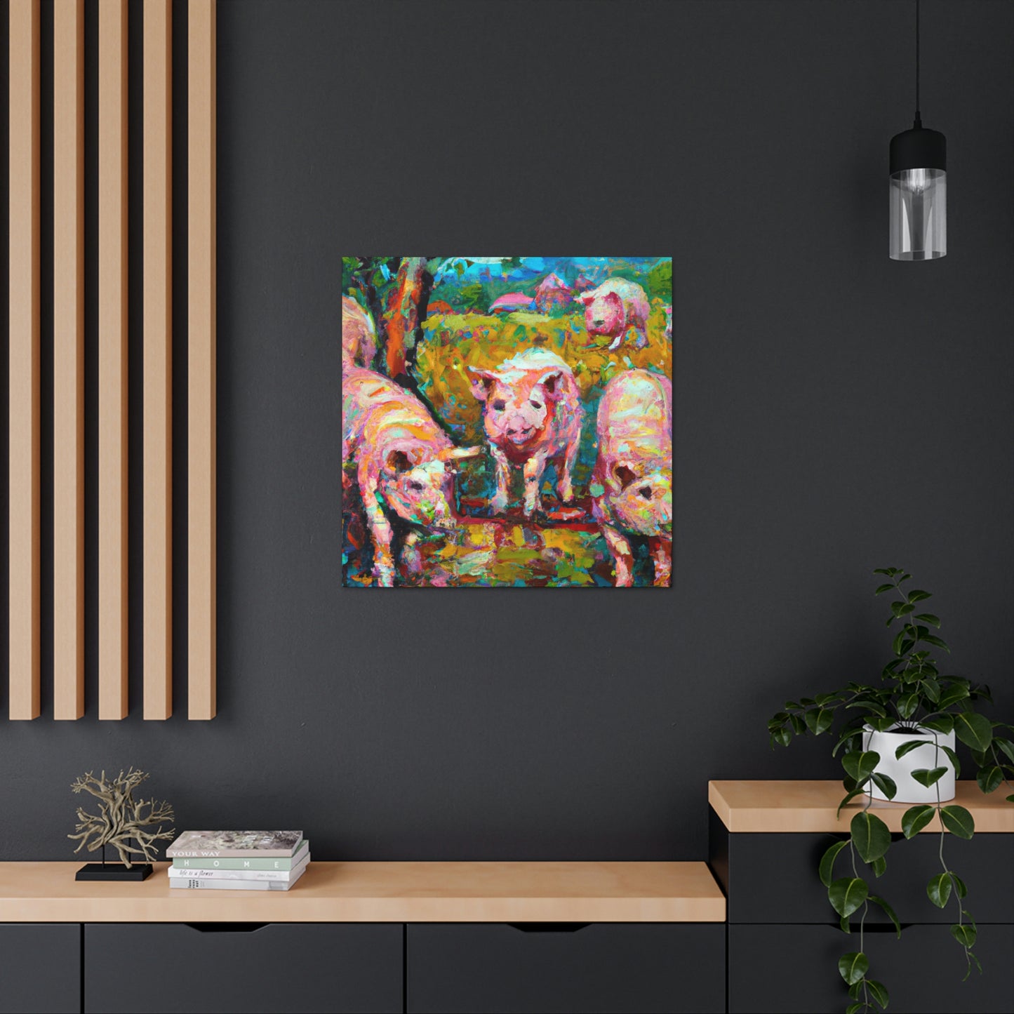 Pigs on the Farm - Canvas