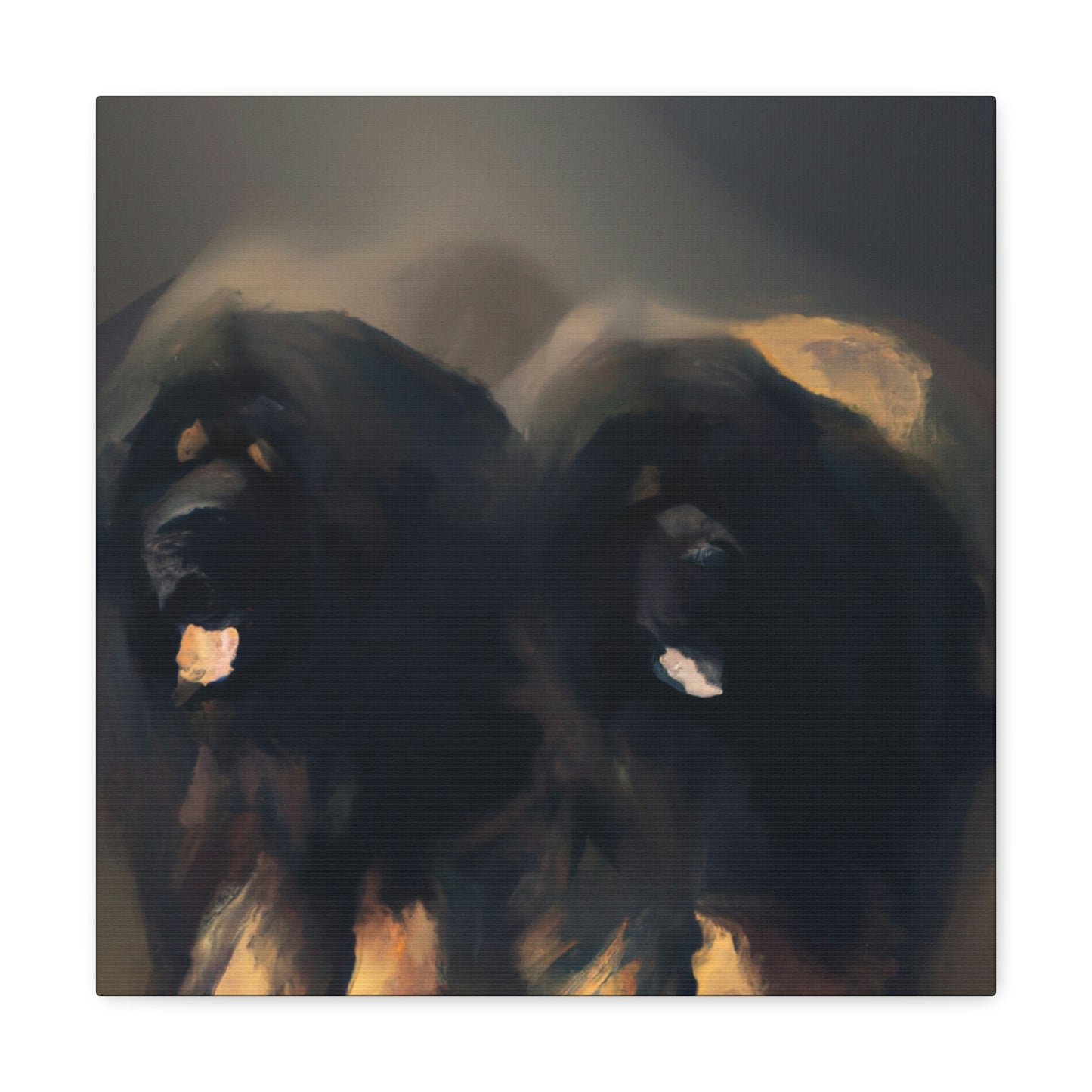 "Tibetan Mastiff Minimalism" - Canvas