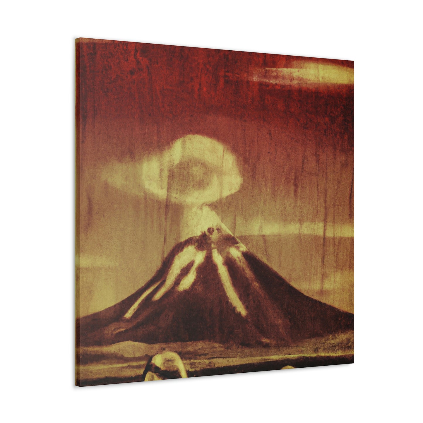 Volcano Burst of Color - Canvas