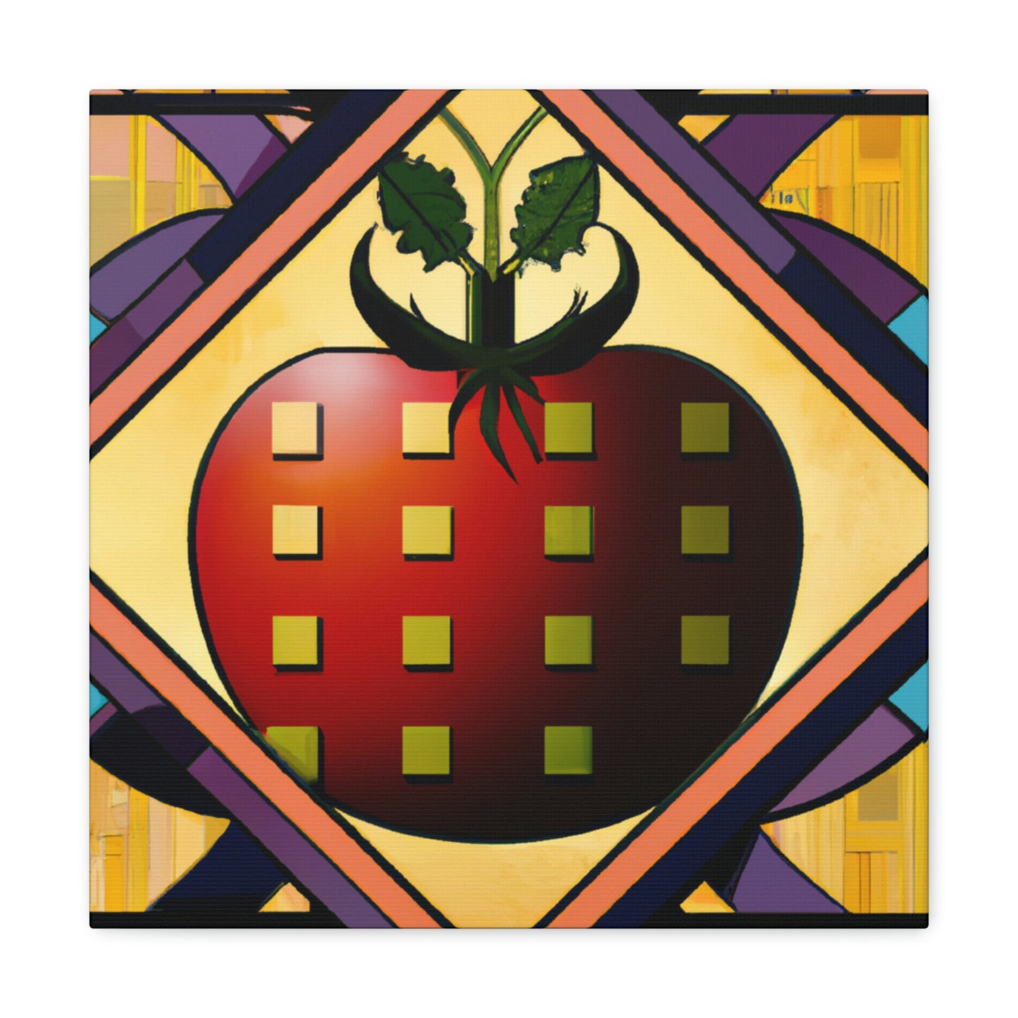 Tasty Art Deco Tomato - Canvas