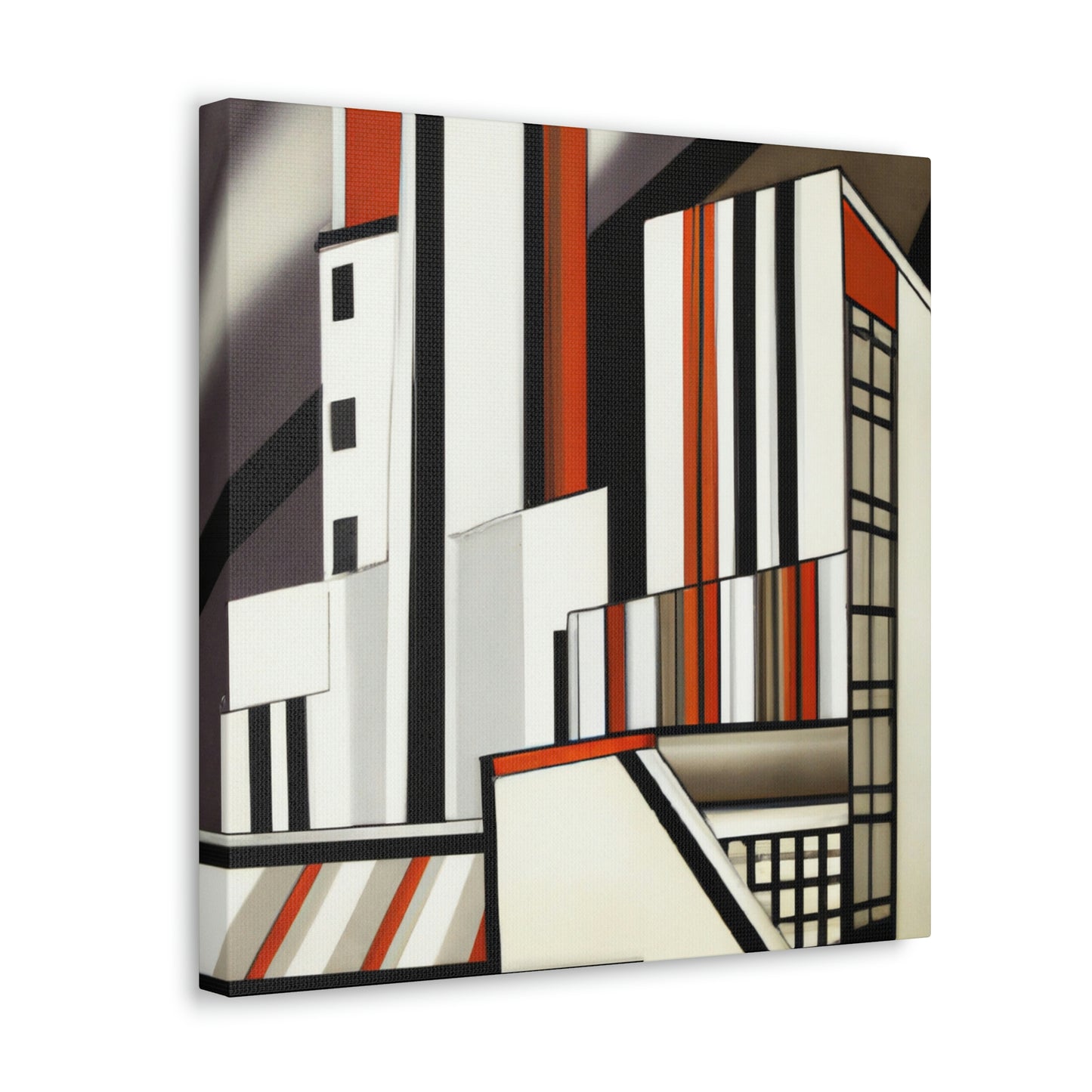 "Elegant Industrial Symmetry" - Canvas